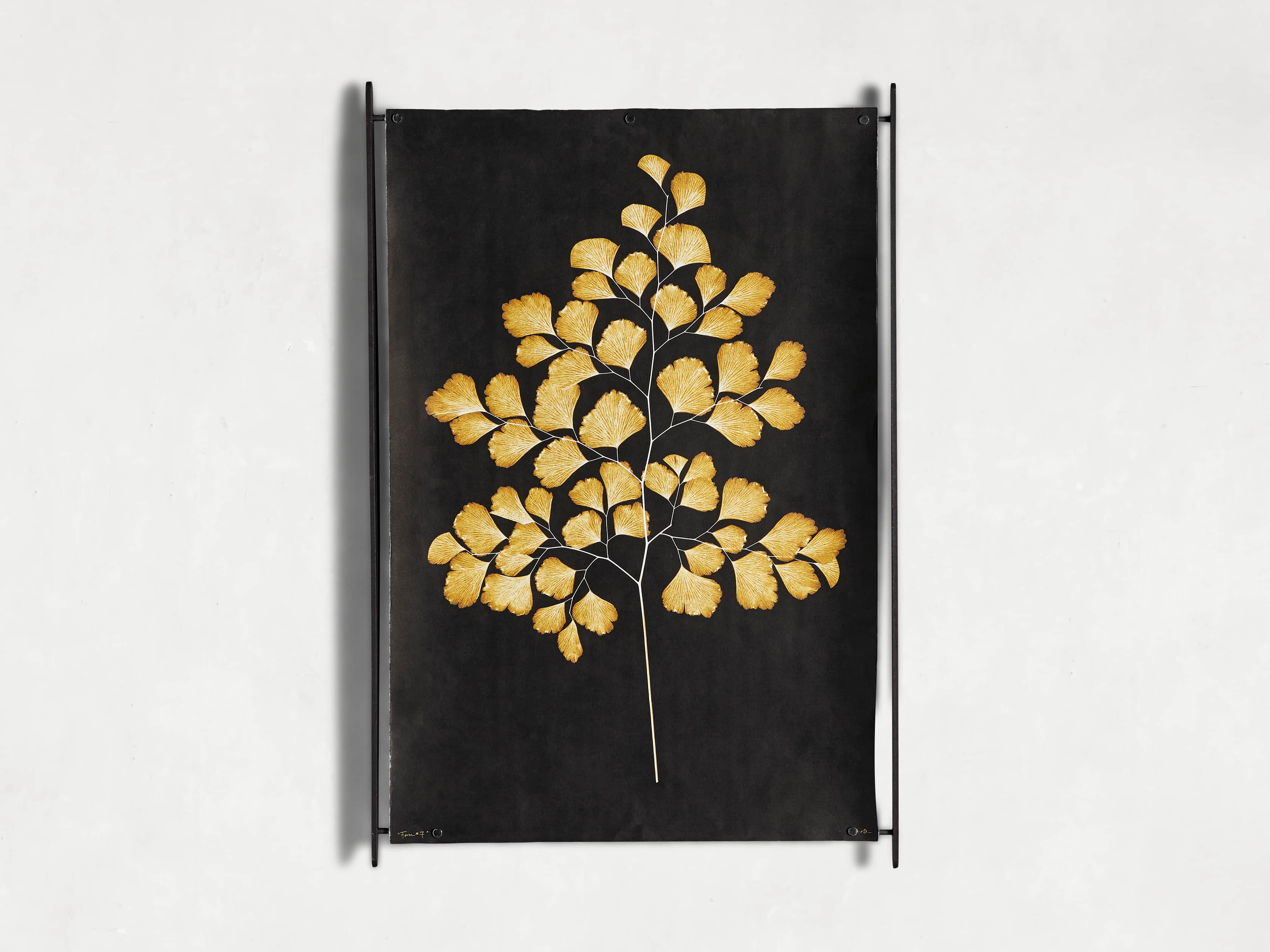 Goldern Fern Framed Print I, slide 6 of 7