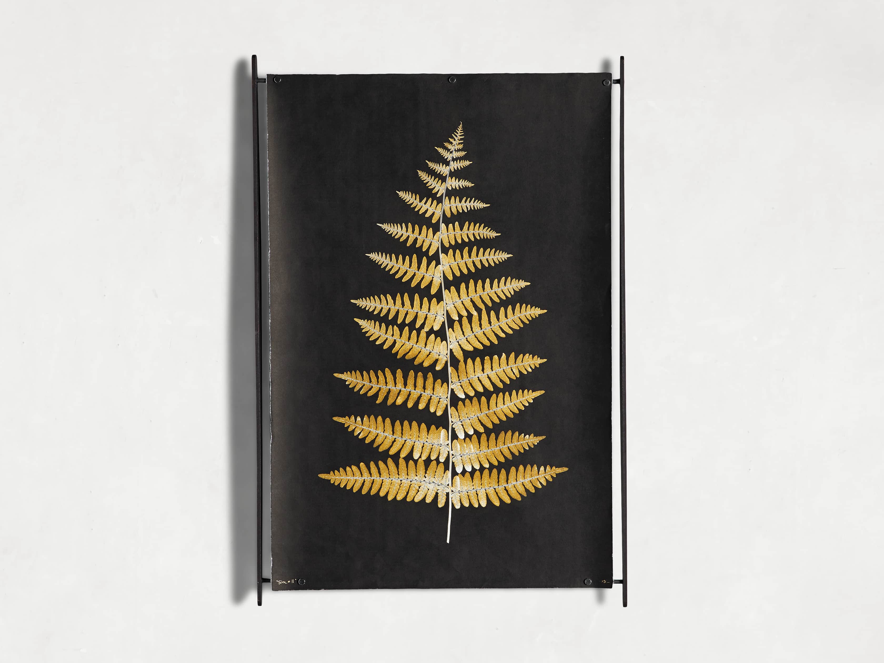 Goldern Fern Framed Print II, slide 6 of 7