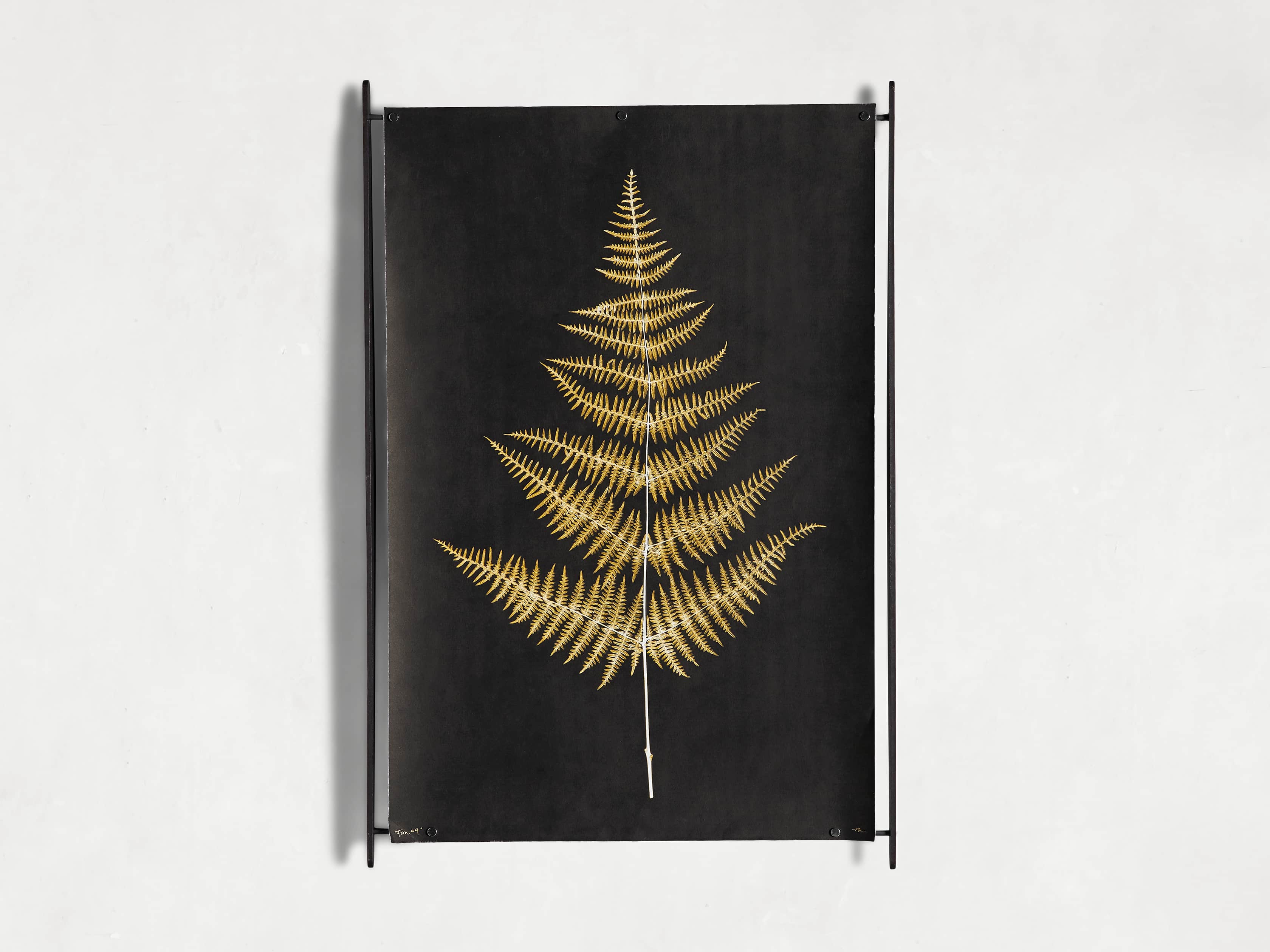 Goldern Fern Framed Print III, slide 8 of 8
