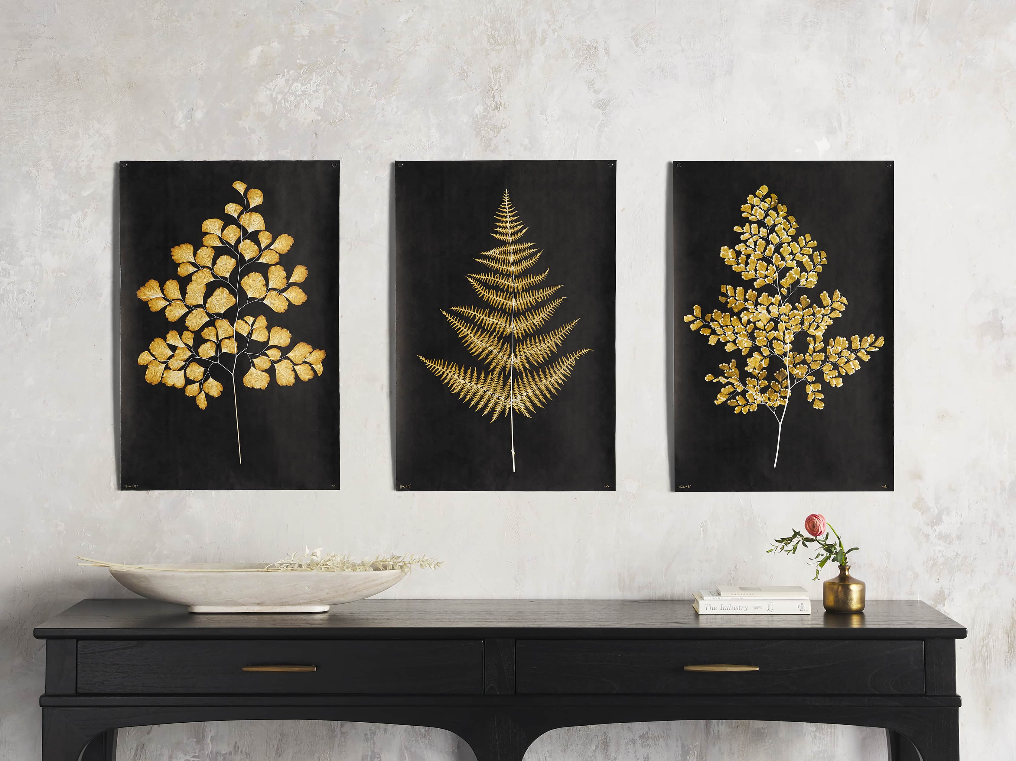 Goldern Fern Framed Print III, slide 5 of 8