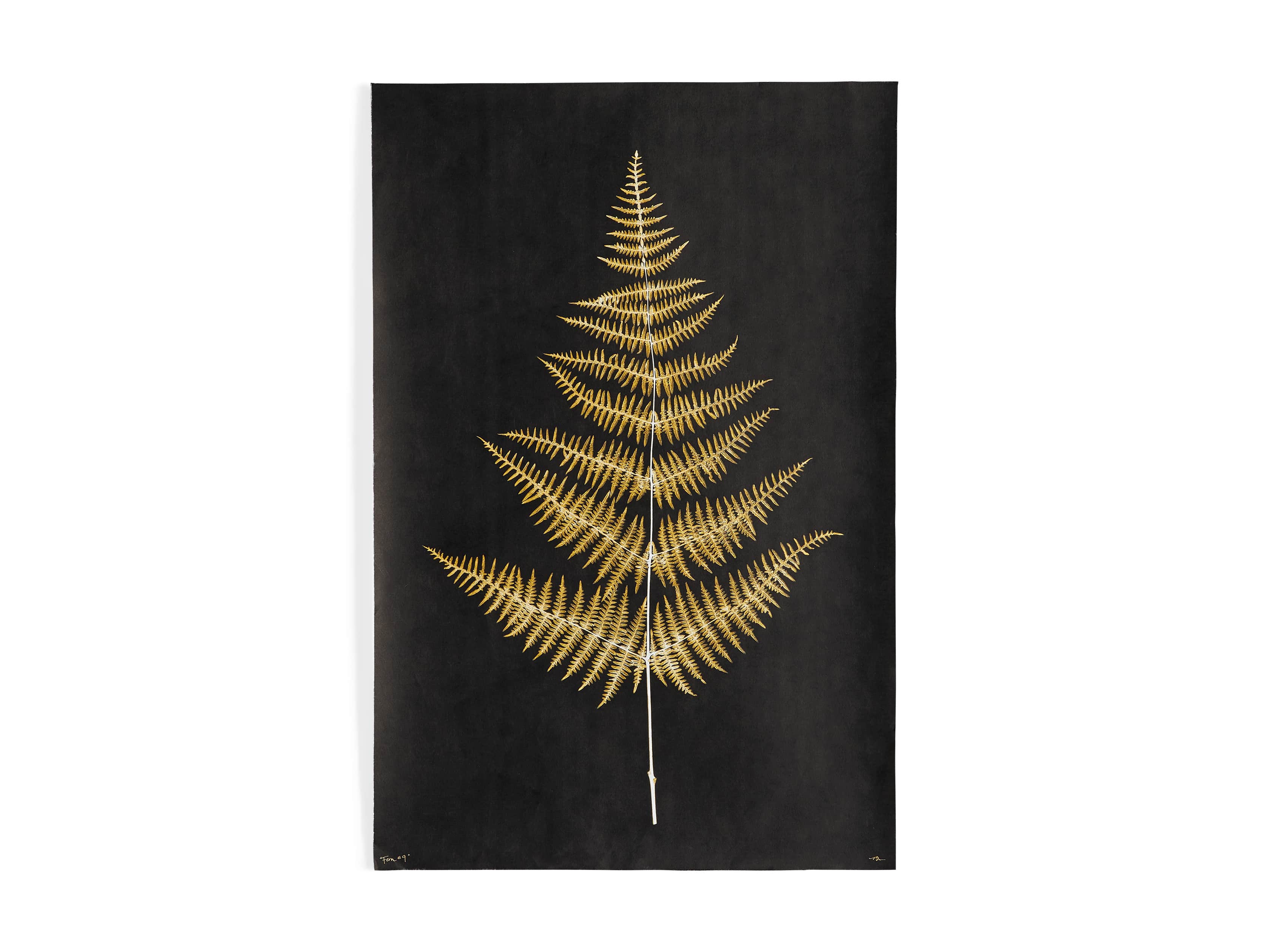 Goldern Fern Framed Print III, slide 7 of 8
