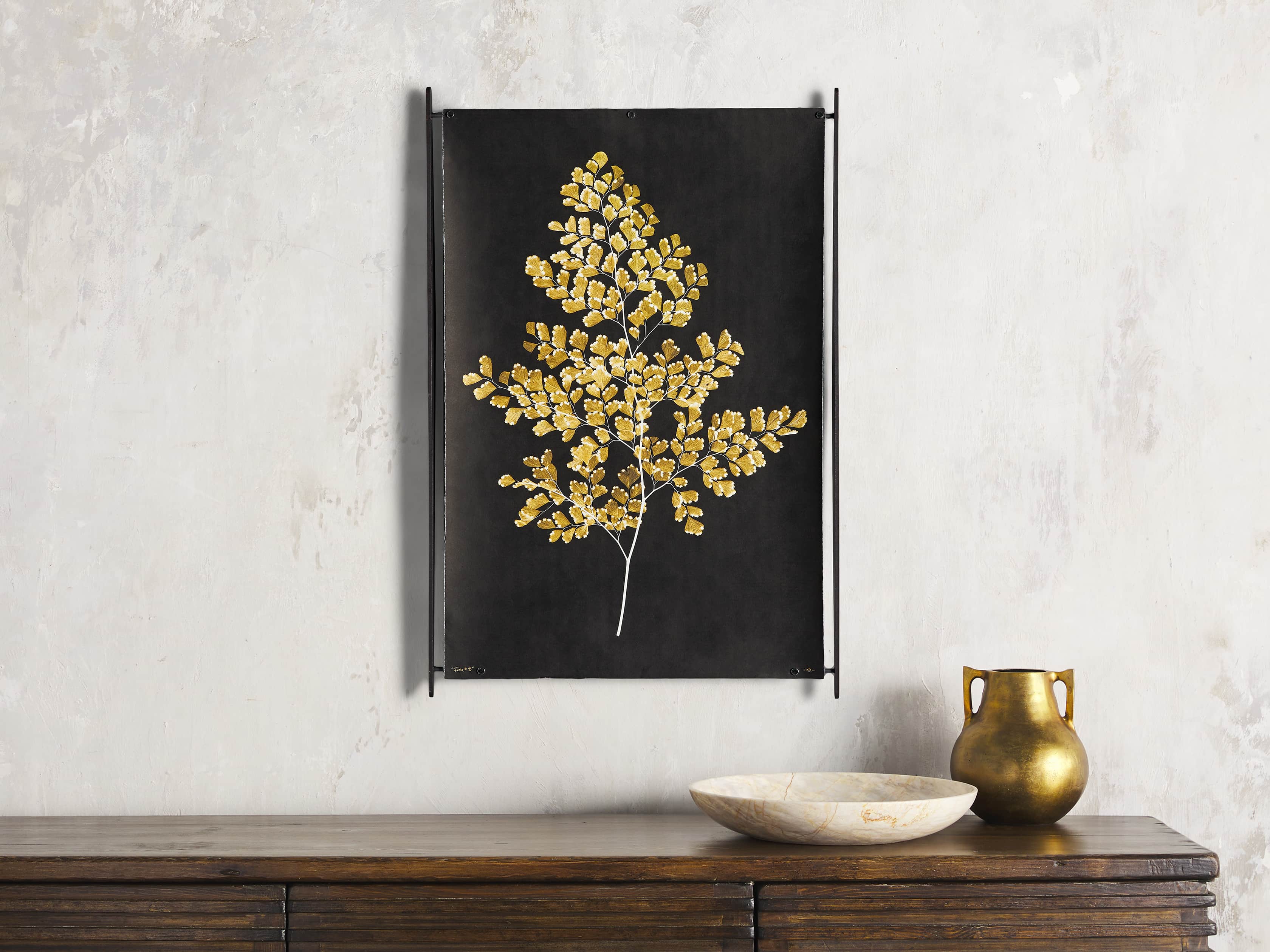 Goldern Fern Framed Print IV, slide 4 of 7