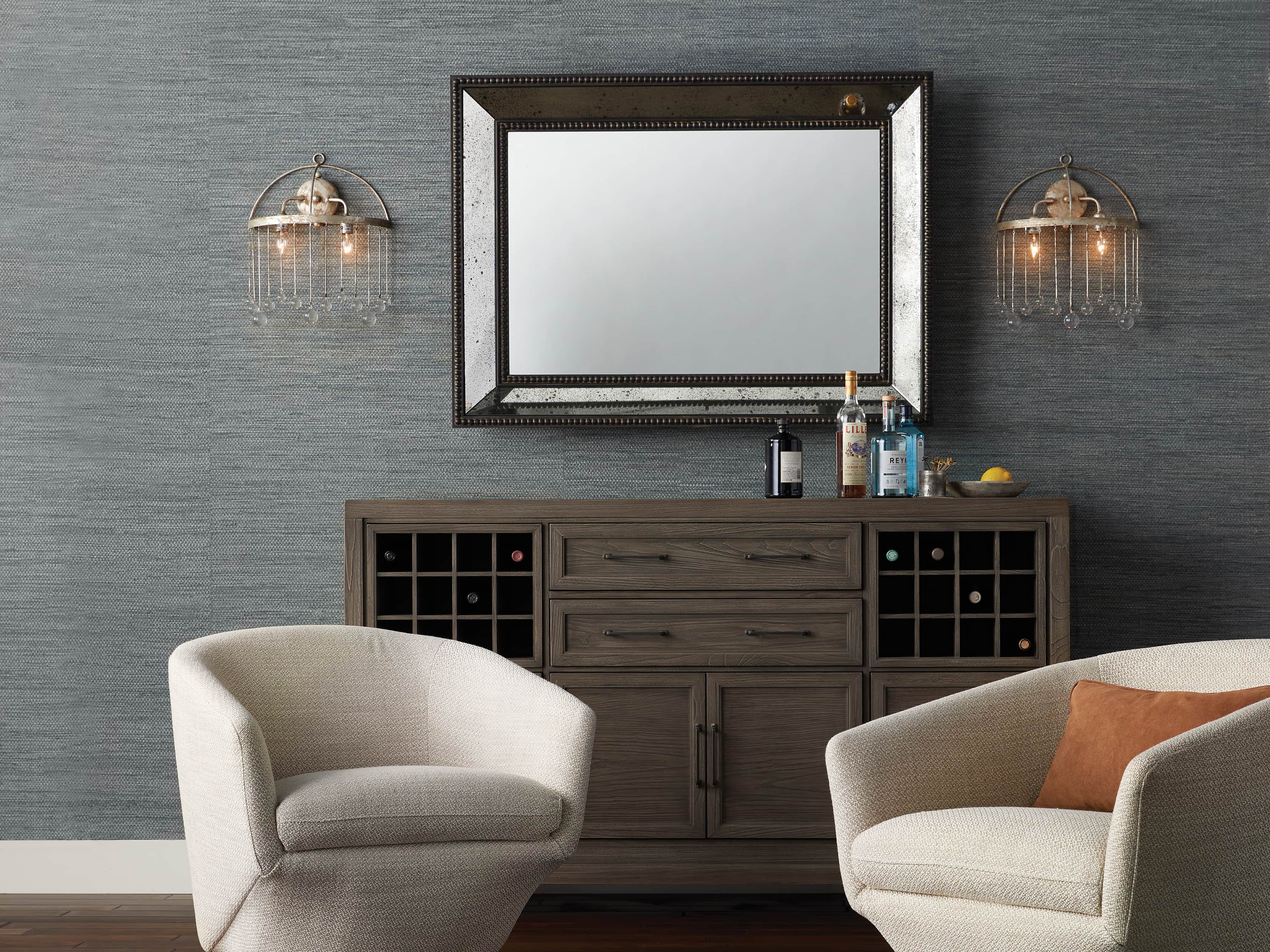SERANO 35" X 48" ANTIQUED FRAME MIRROR, slide 5 of 5