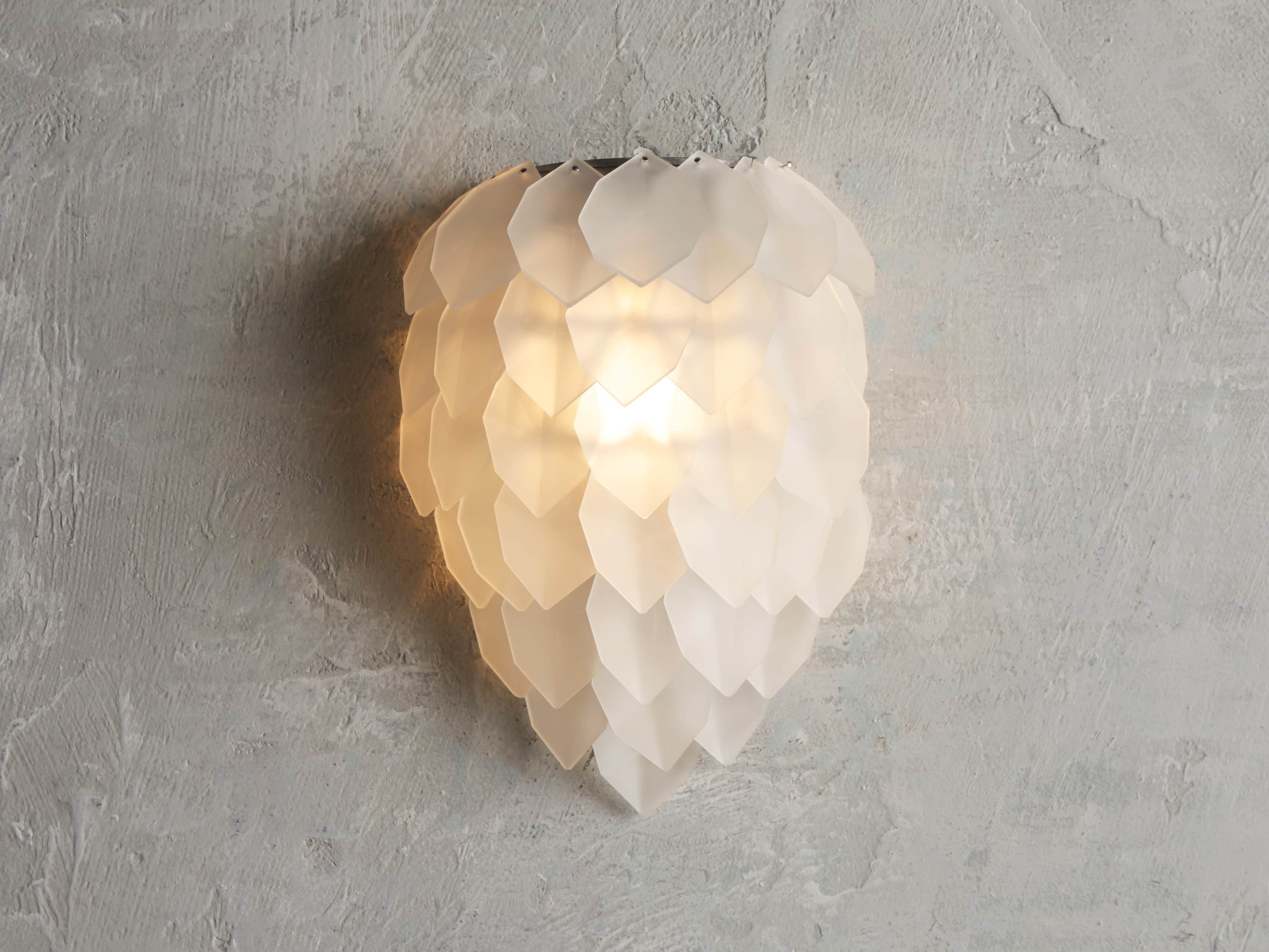 Petals Frost Wall Sconce, slide 1 of 5