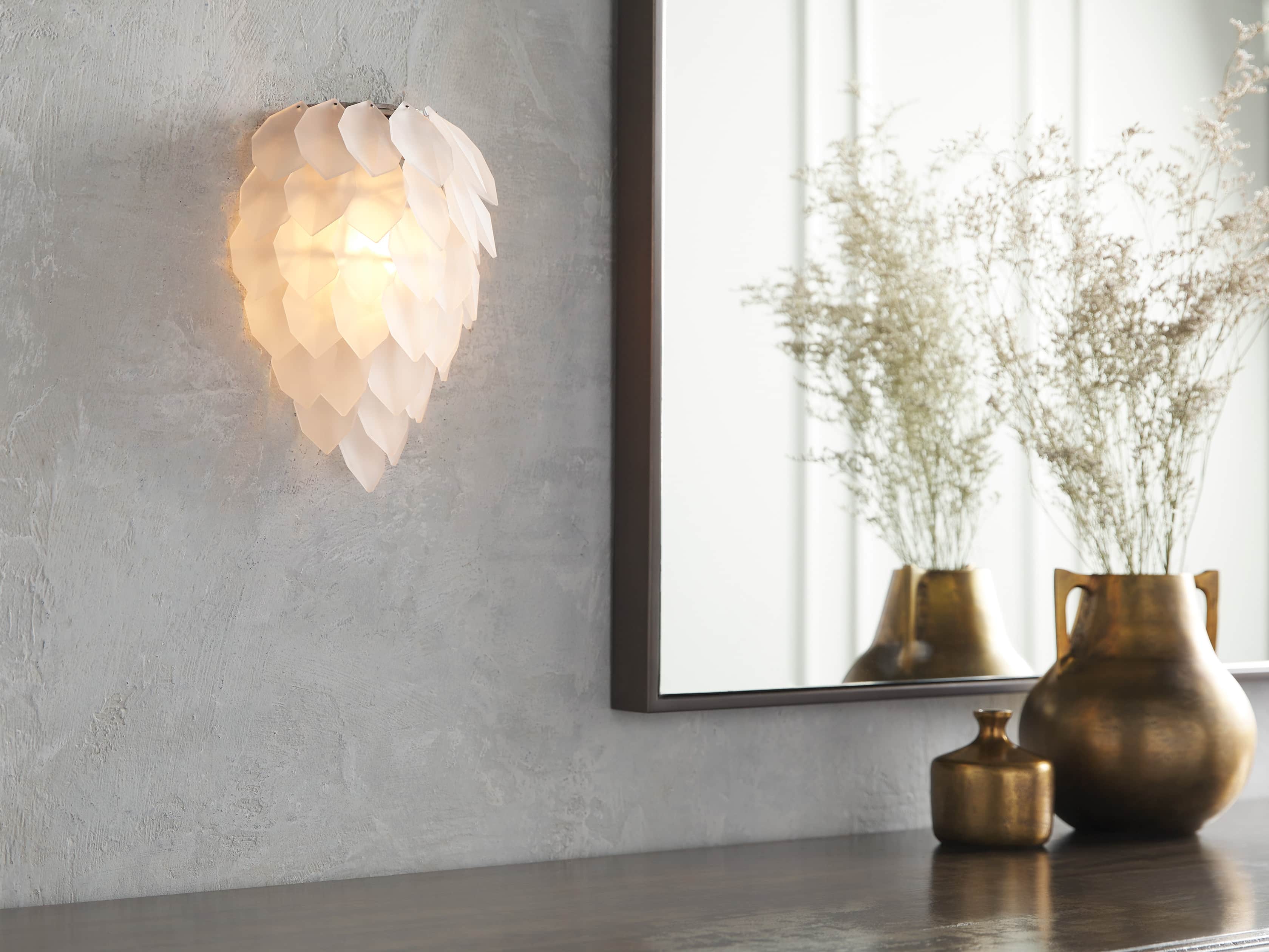 Petals Frost Wall Sconce, slide 3 of 5