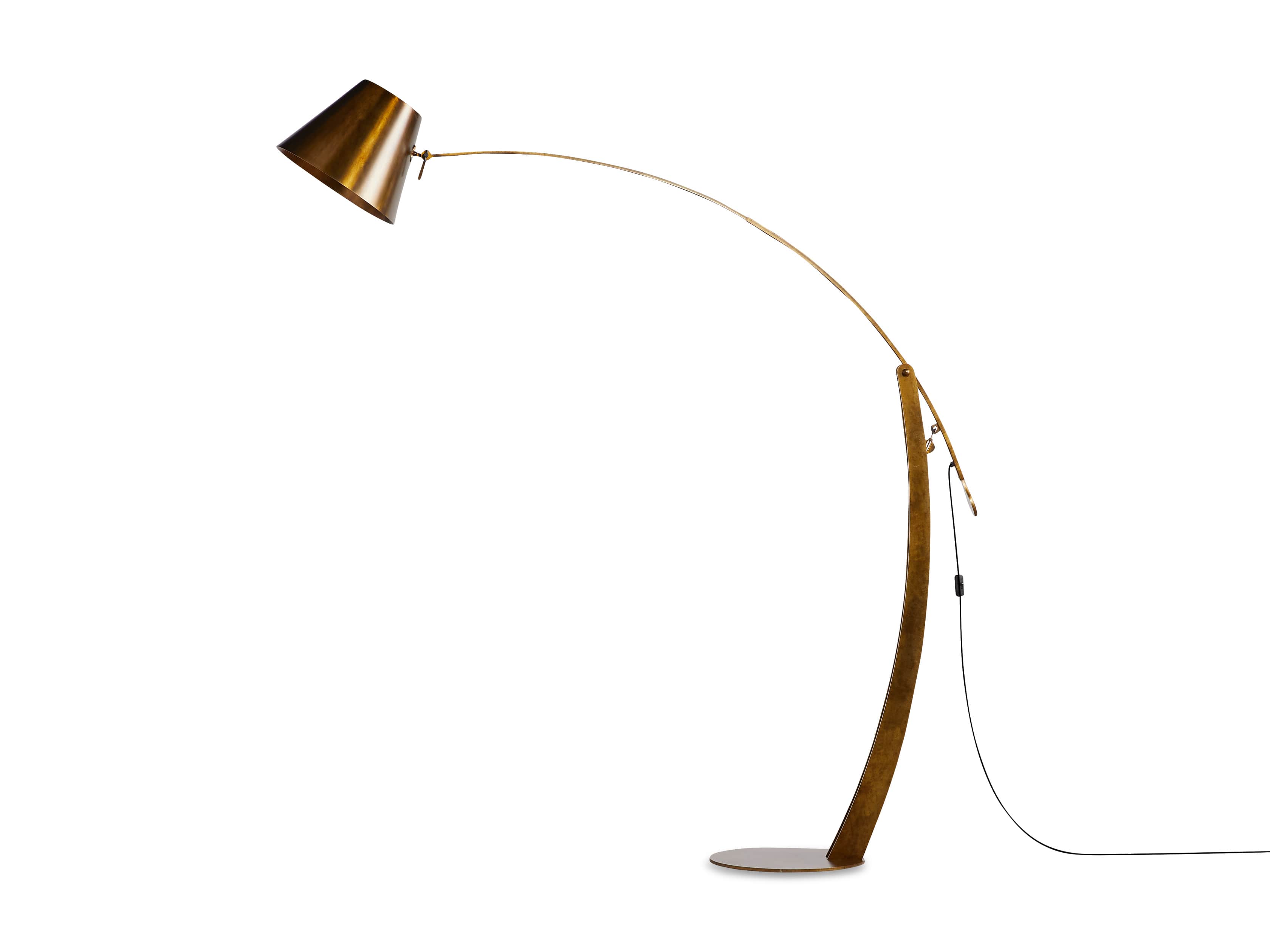 Arcadia Arc Floor Lamp in Bronze, slide 8 of 8