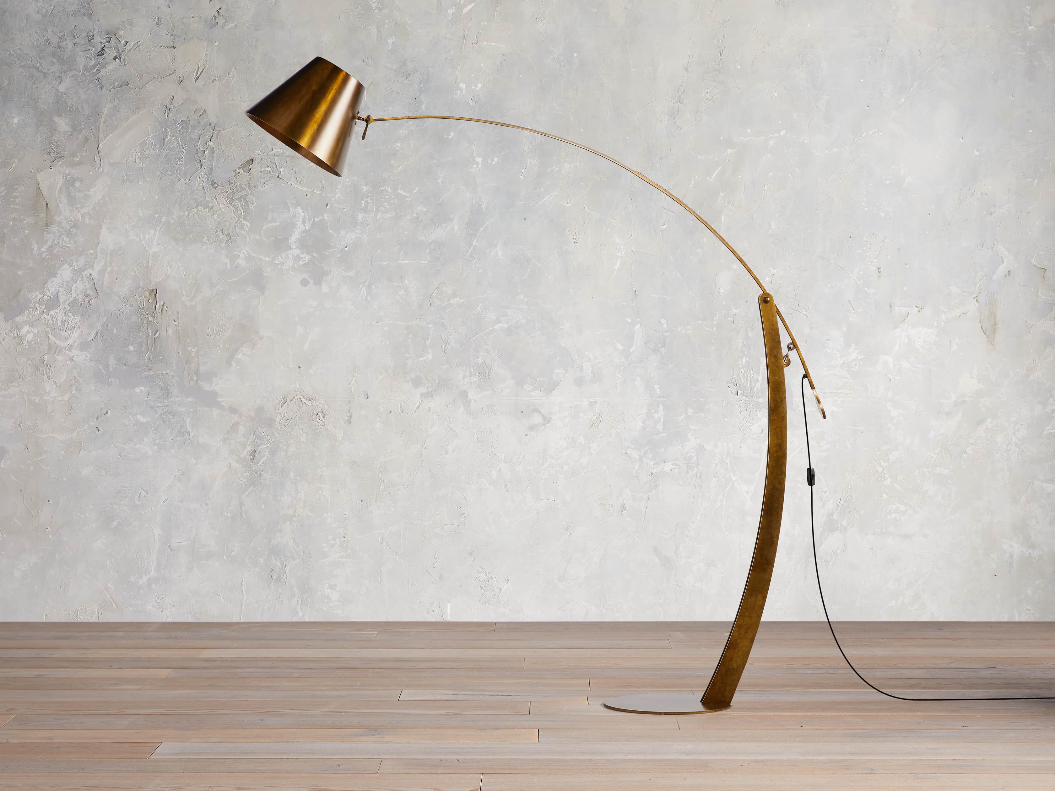Arcadia Arc Floor Lamp in Bronze, slide 2 of 8