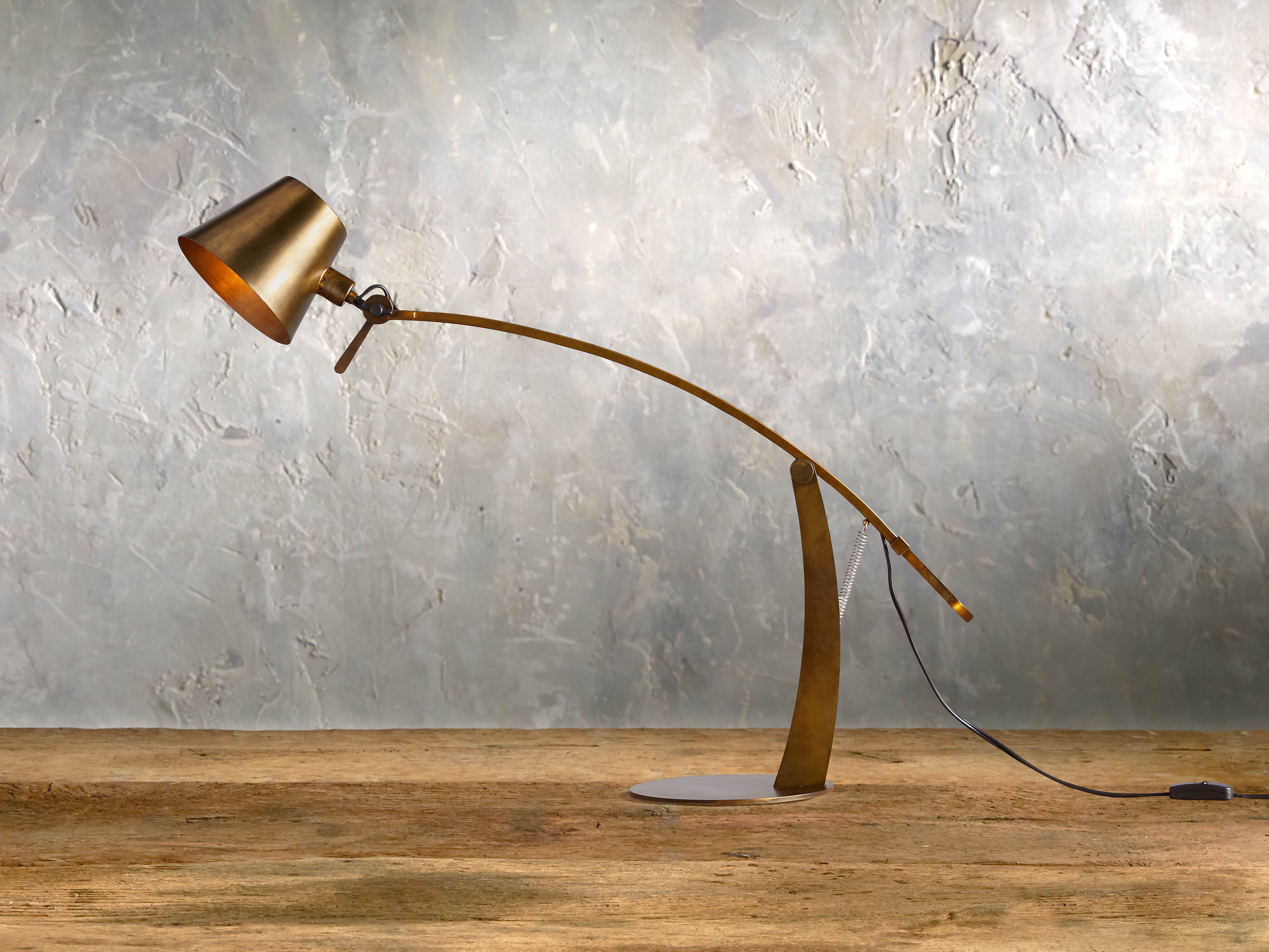 Arcadia Arc Table Lamp in Bronze, slide 1 of 5