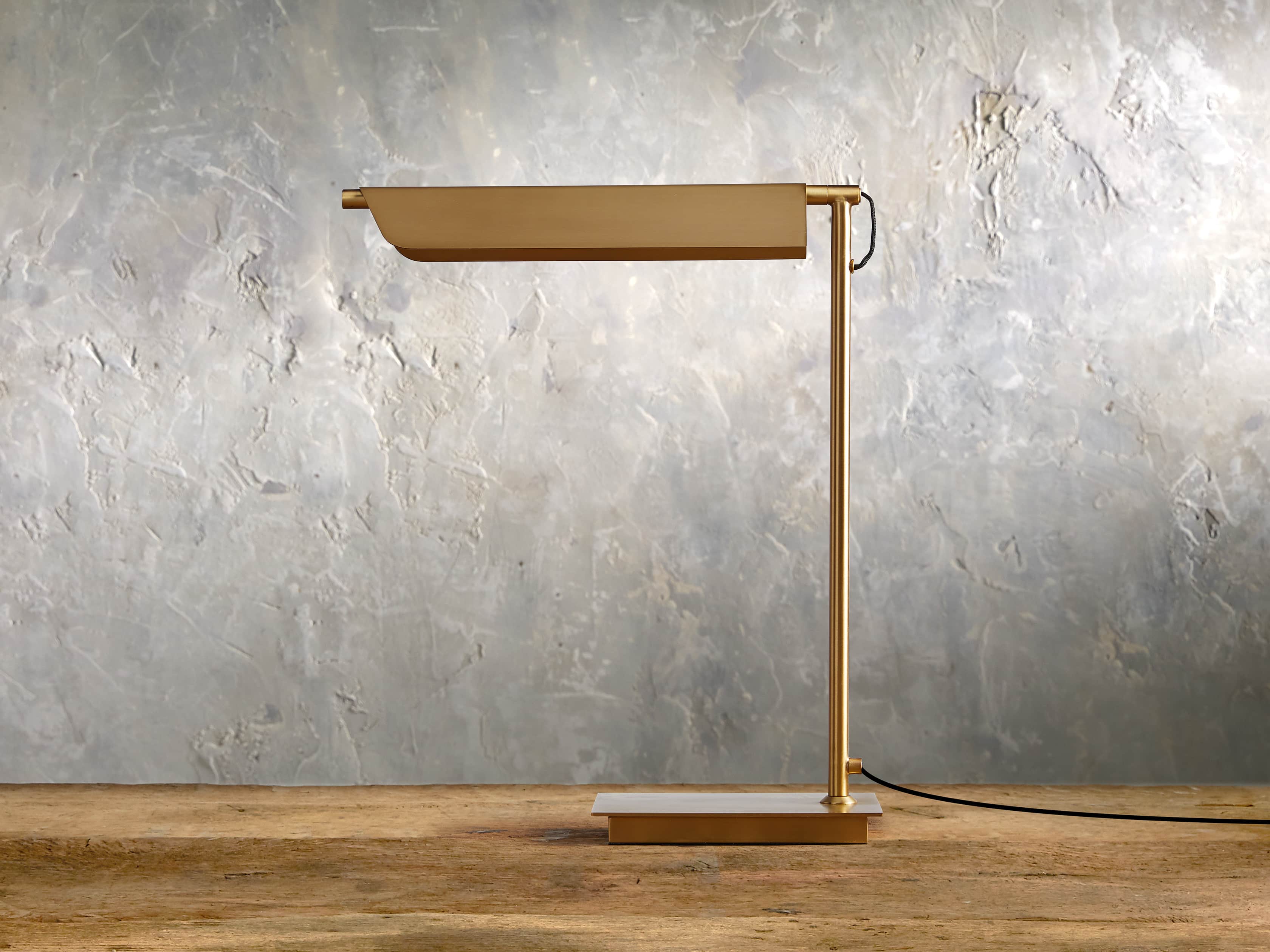 Axle Brass Task Table Lamp, slide 2 of 6