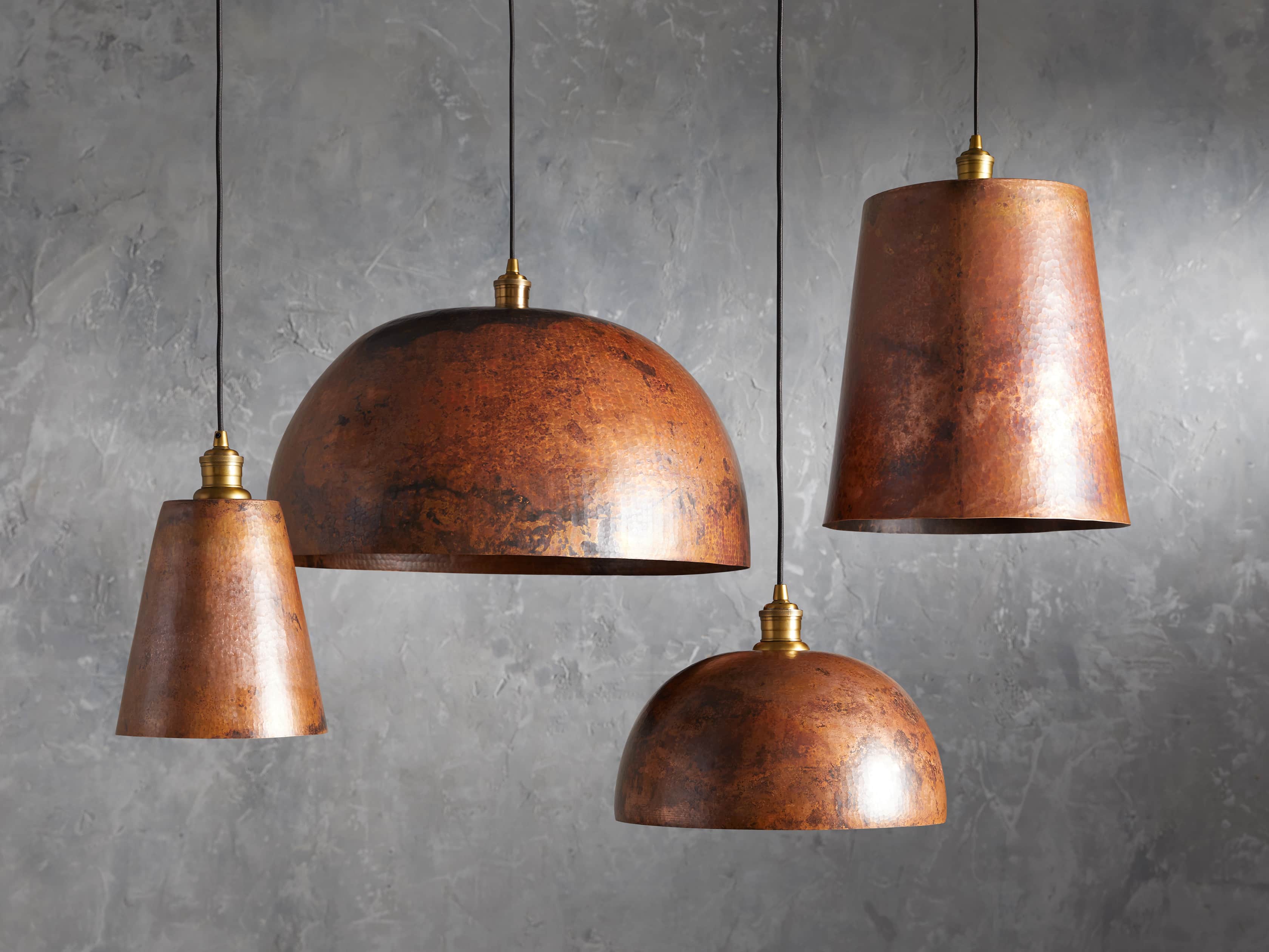 Copper 15" Tapered Pendant, slide 6 of 8