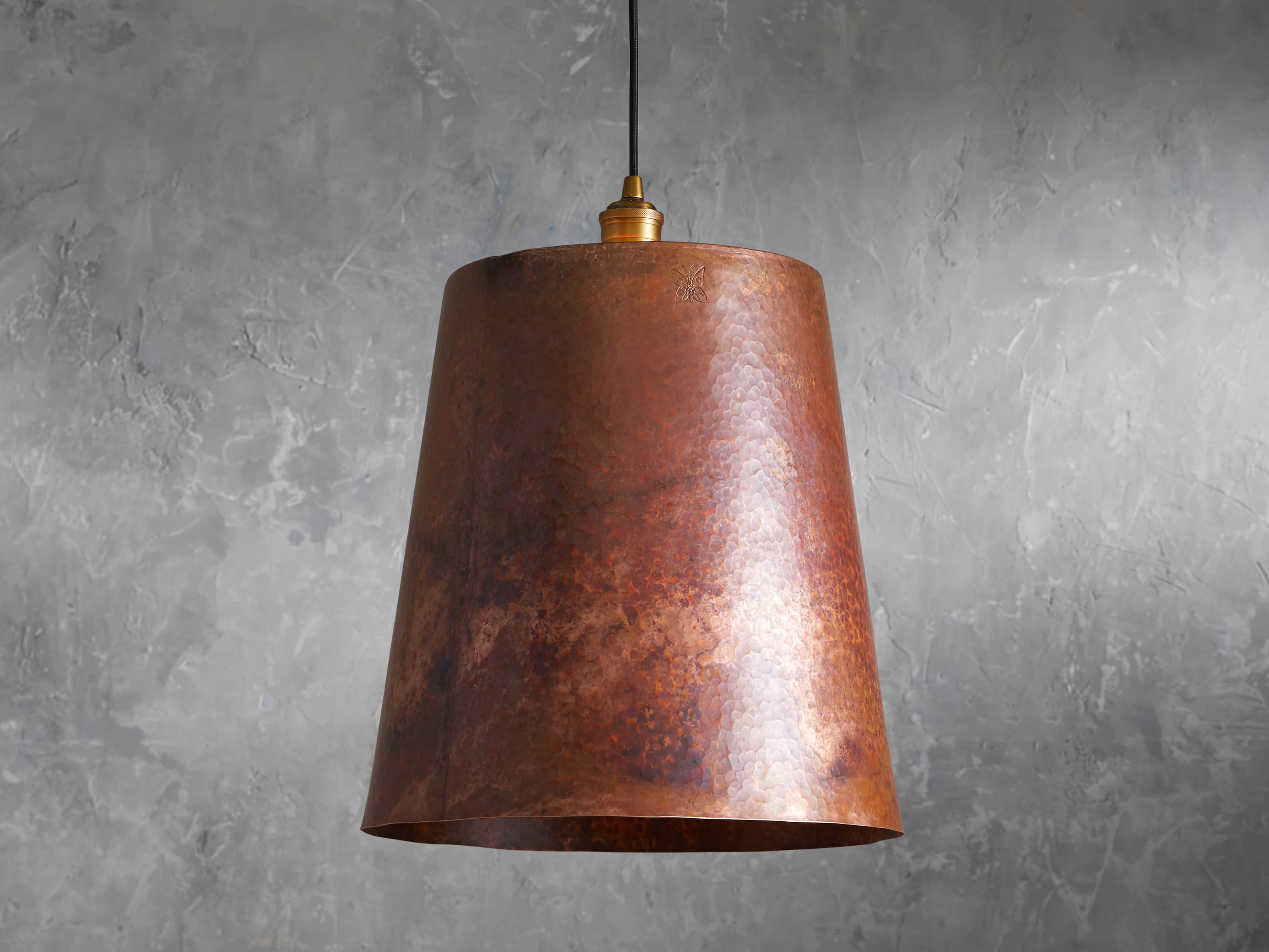 Copper 15" Tapered Pendant, slide 1 of 8