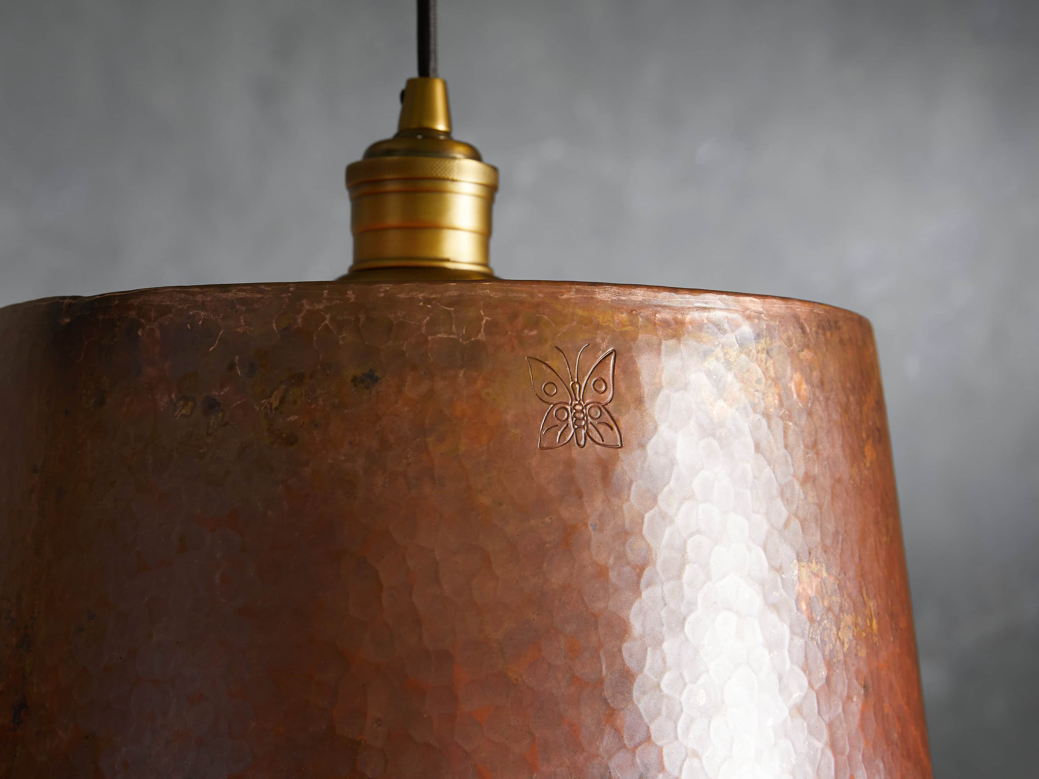 Copper 15" Tapered Pendant, slide 3 of 8