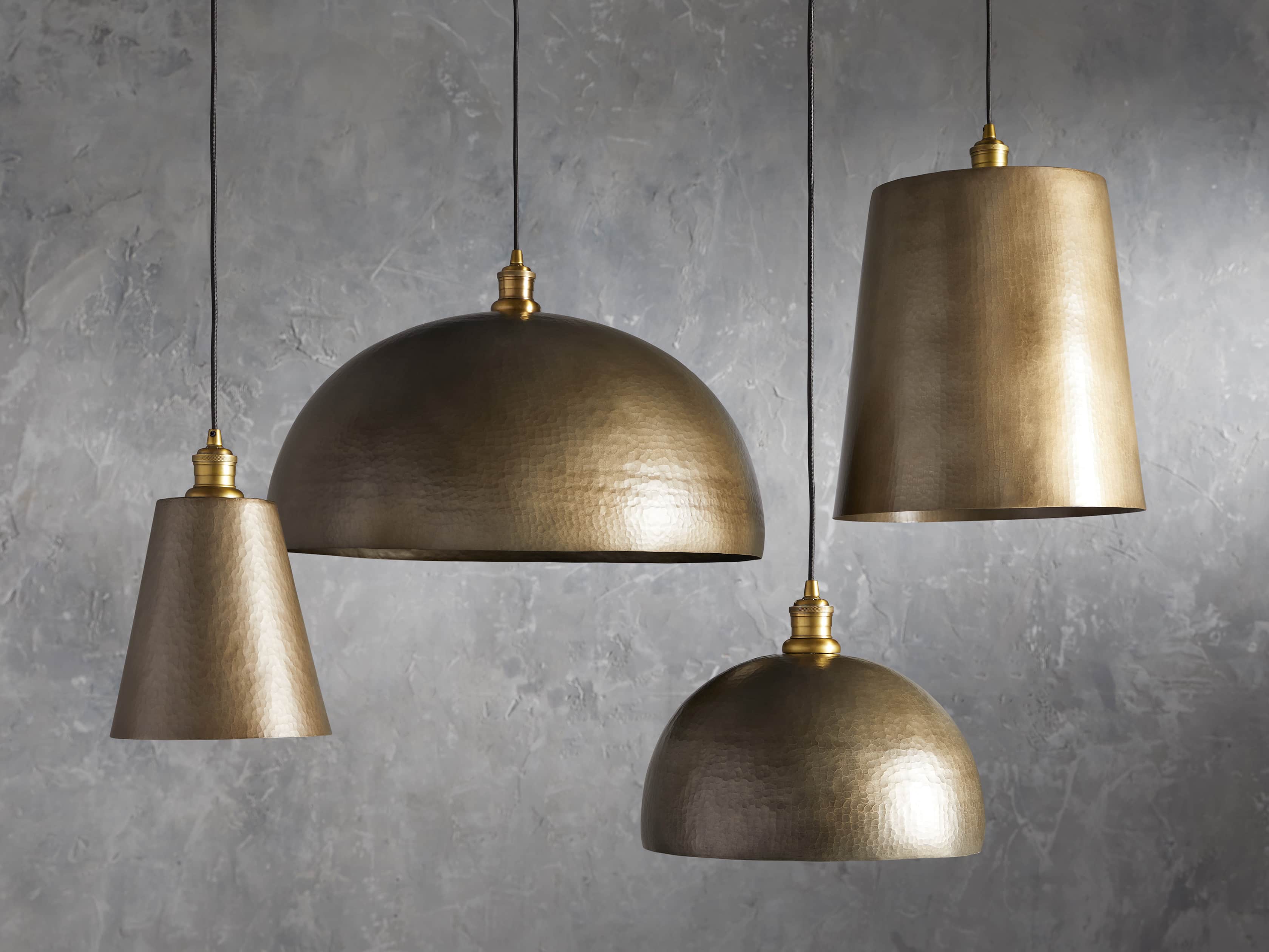 Brass 15" Tapered Pendant, slide 5 of 7