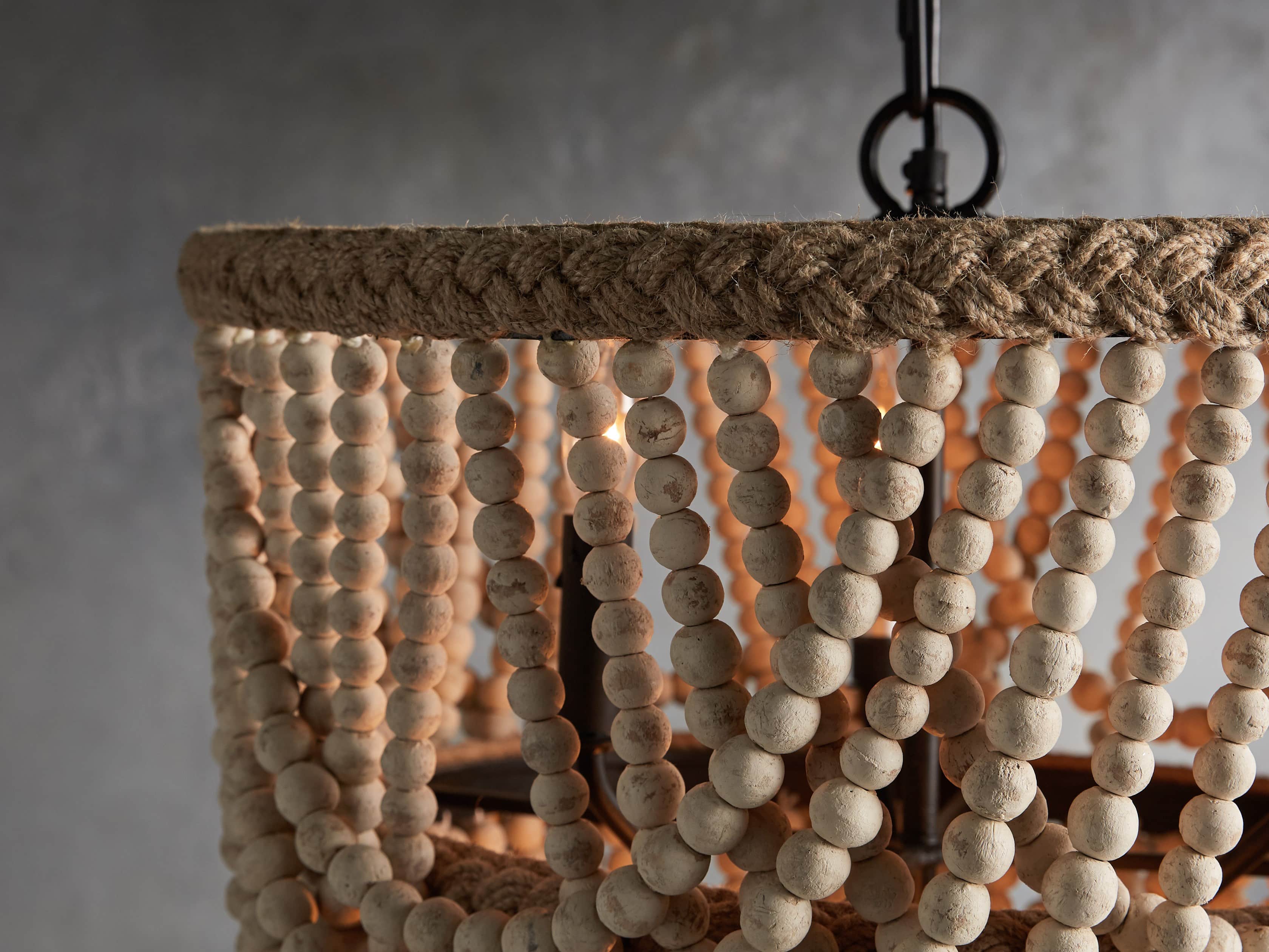 Cascade Ivory Six Light Chandelier
