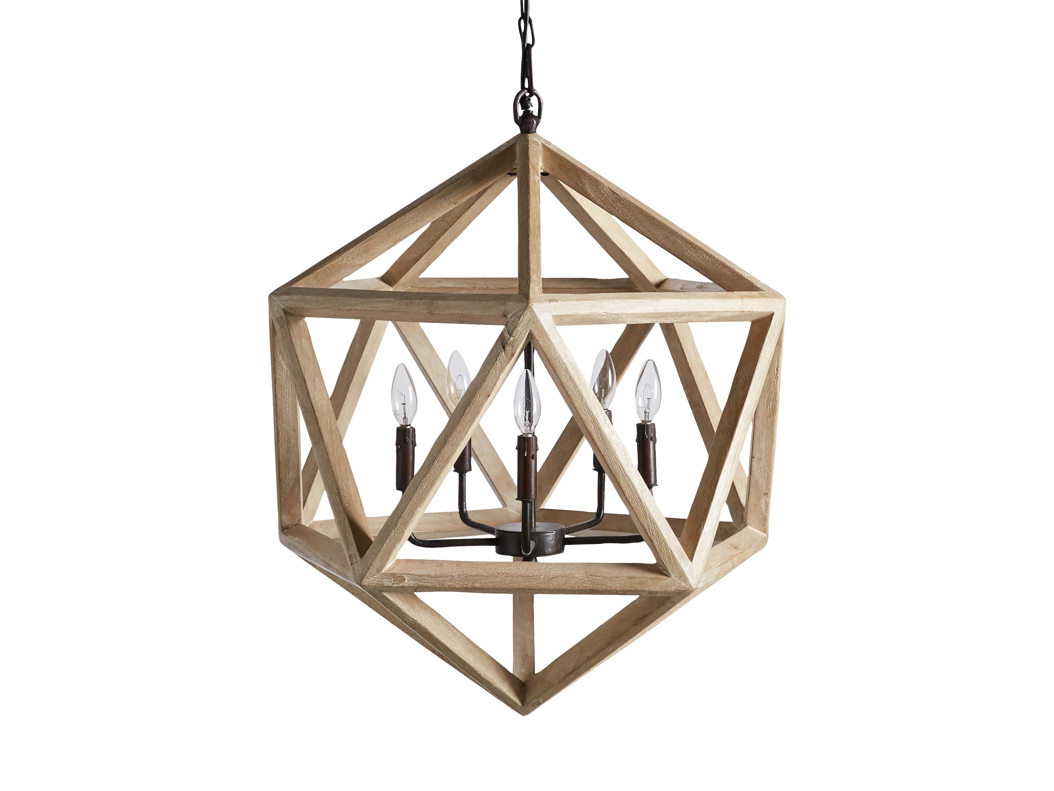 Wooden Geode Chandelier, slide 5 of 5
