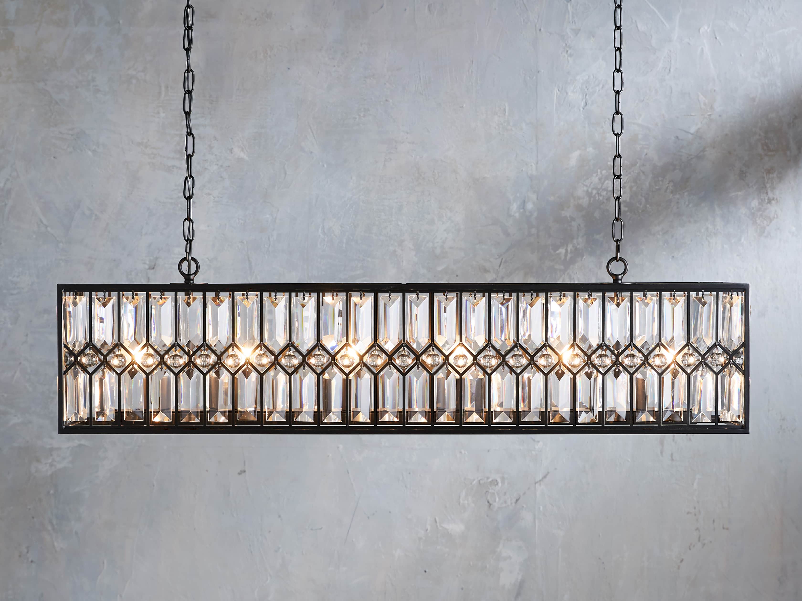 Ursula 49" Rectangle Chandelier, slide 1 of 4