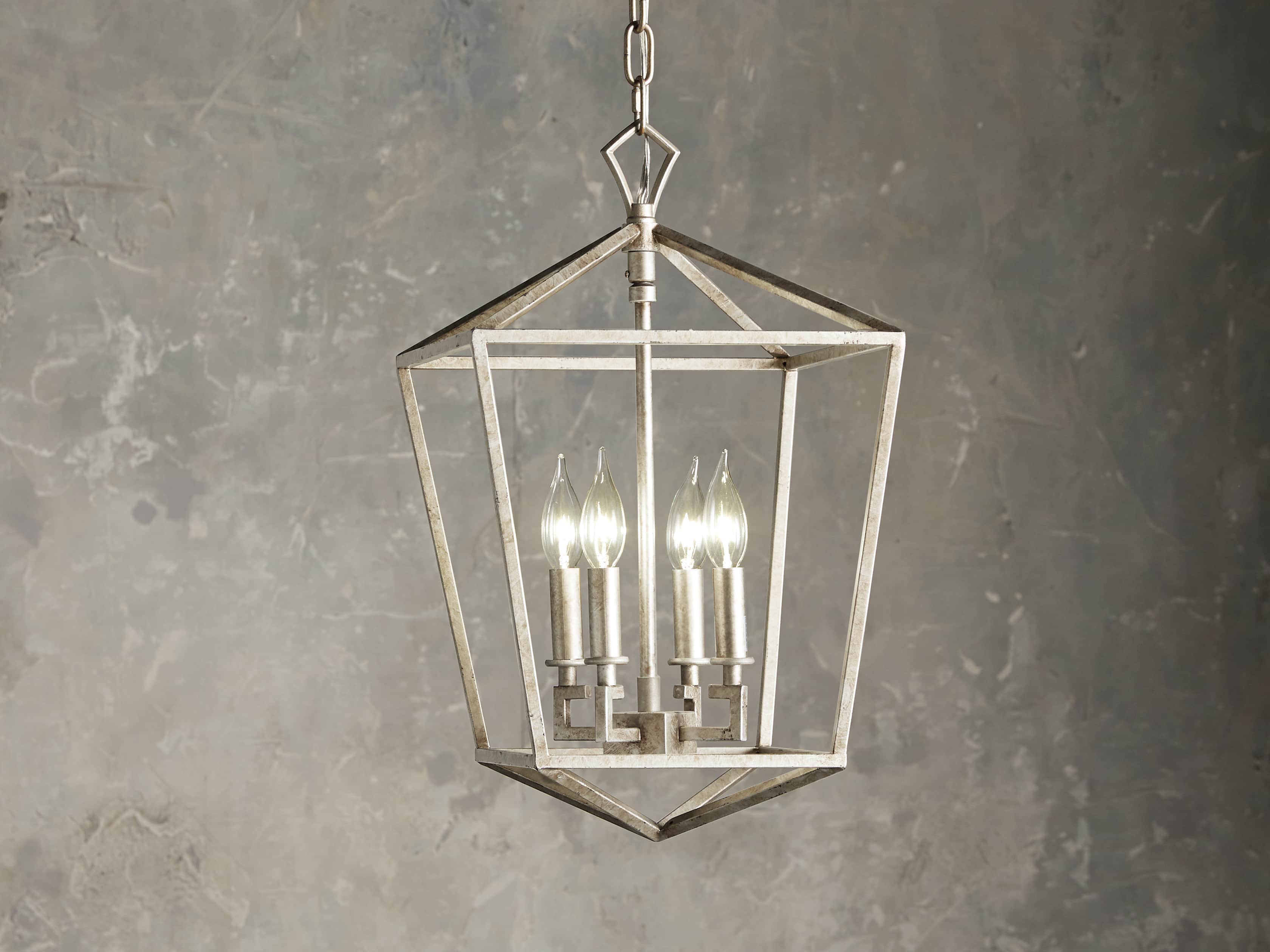 Hemisphere Garnet Lantern in Silver, slide 1 of 4