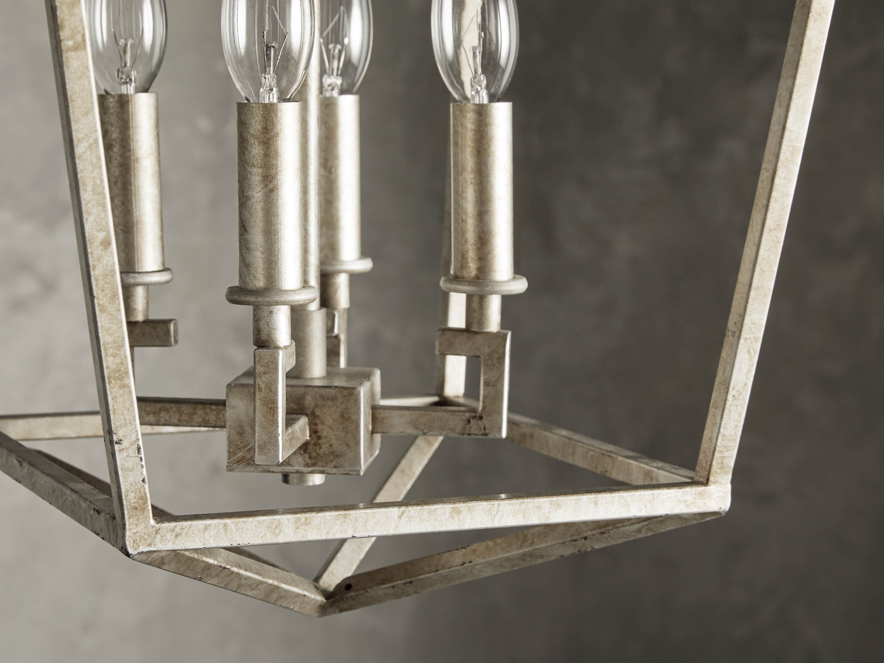 Hemisphere Garnet Lantern in Silver, slide 2 of 4