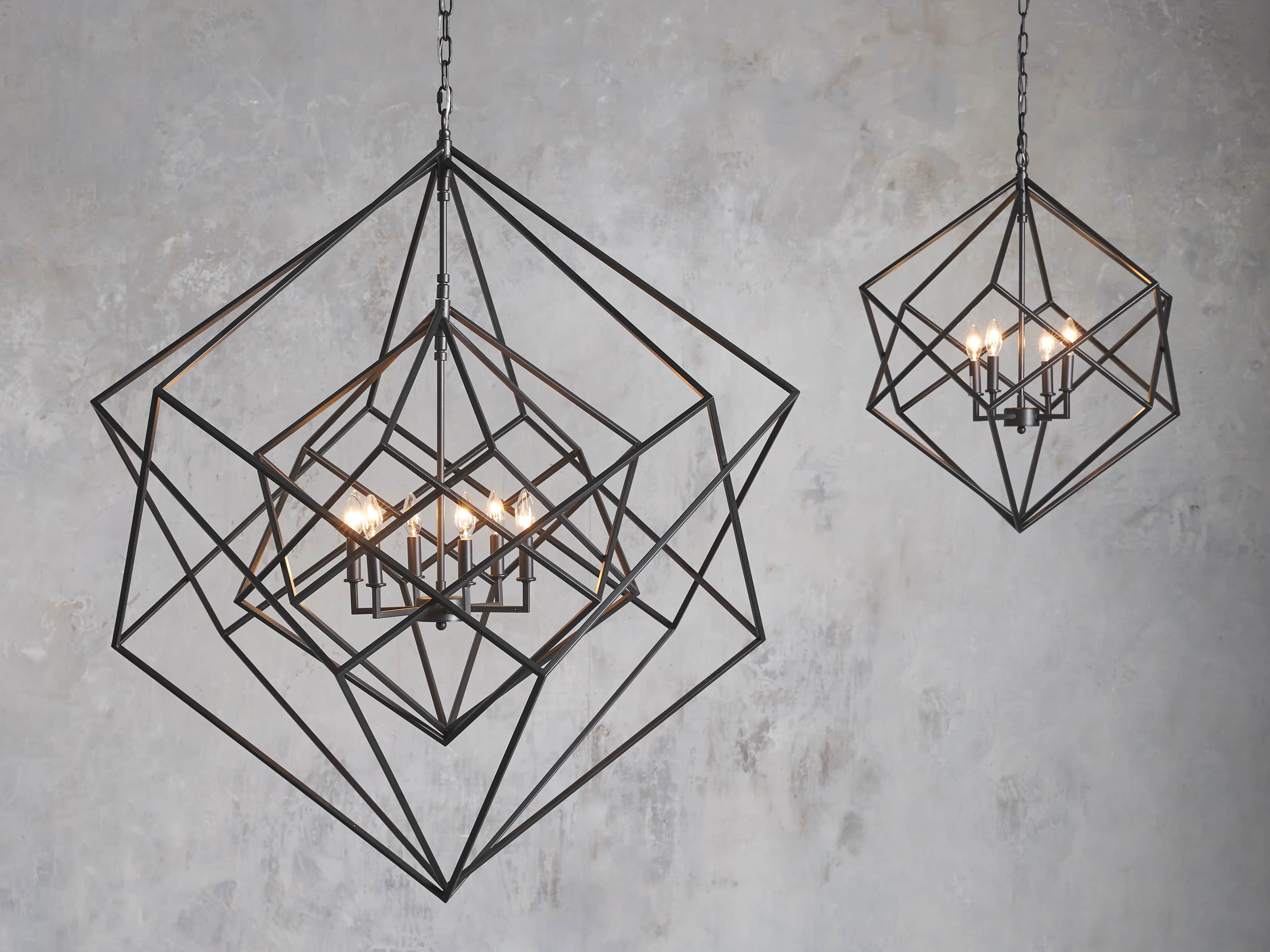 GEODE 48" CHANDELIER IN BRONZE, slide 4 of 7