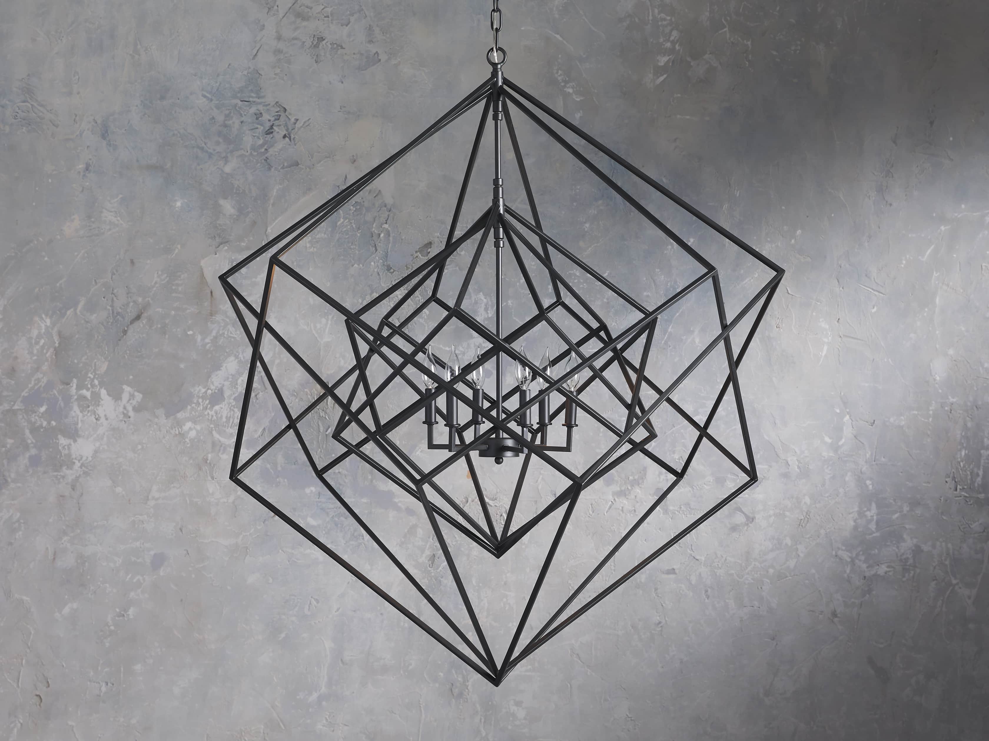 GEODE 48" CHANDELIER IN BRONZE, slide 2 of 7