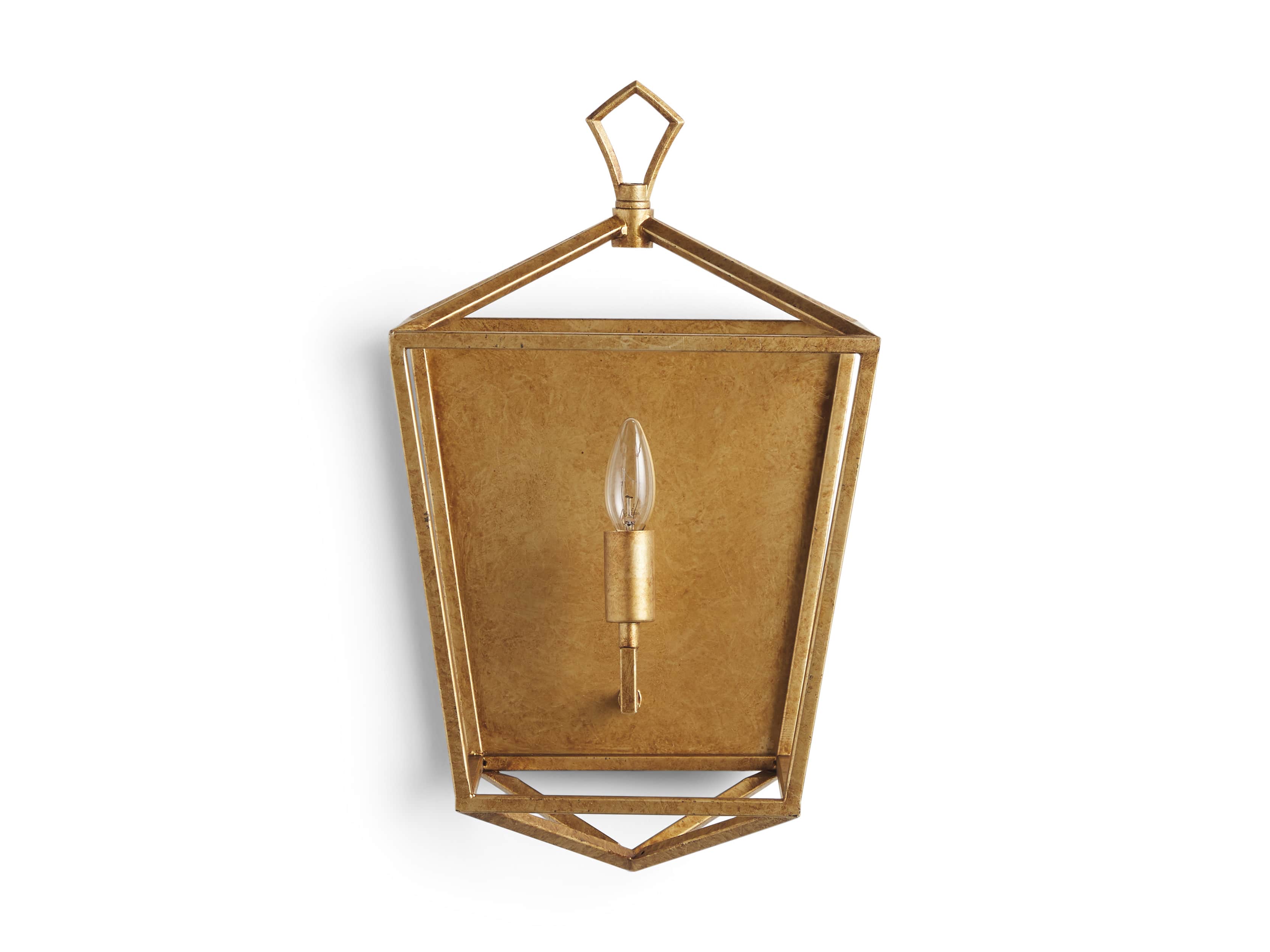 Hemisphere Garnet Wall Sconce in Brass, slide 7 of 7
