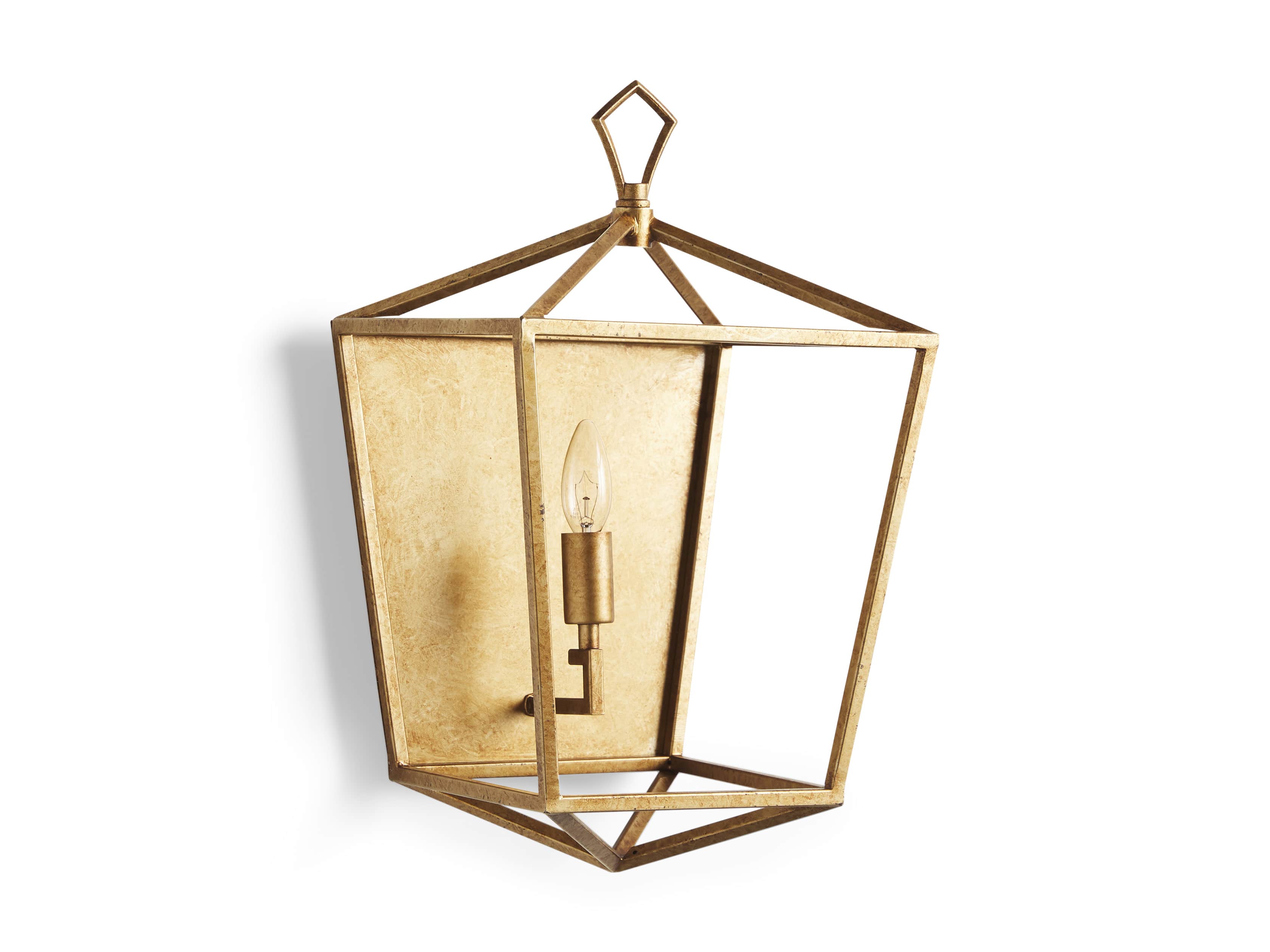 Hemisphere Garnet Wall Sconce in Brass, slide 6 of 7