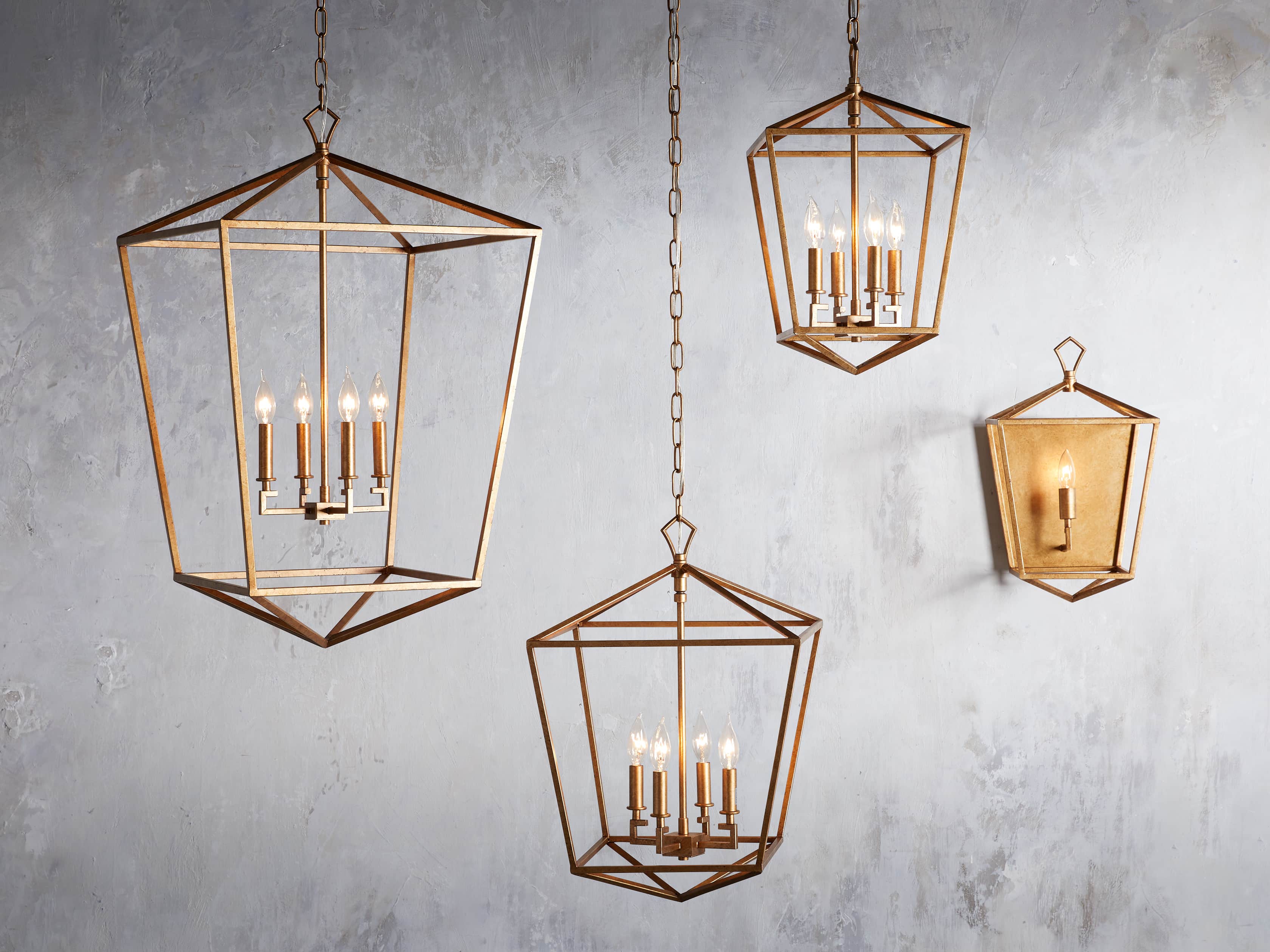 Hemisphere Garnet Wall Sconce in Brass, slide 5 of 7