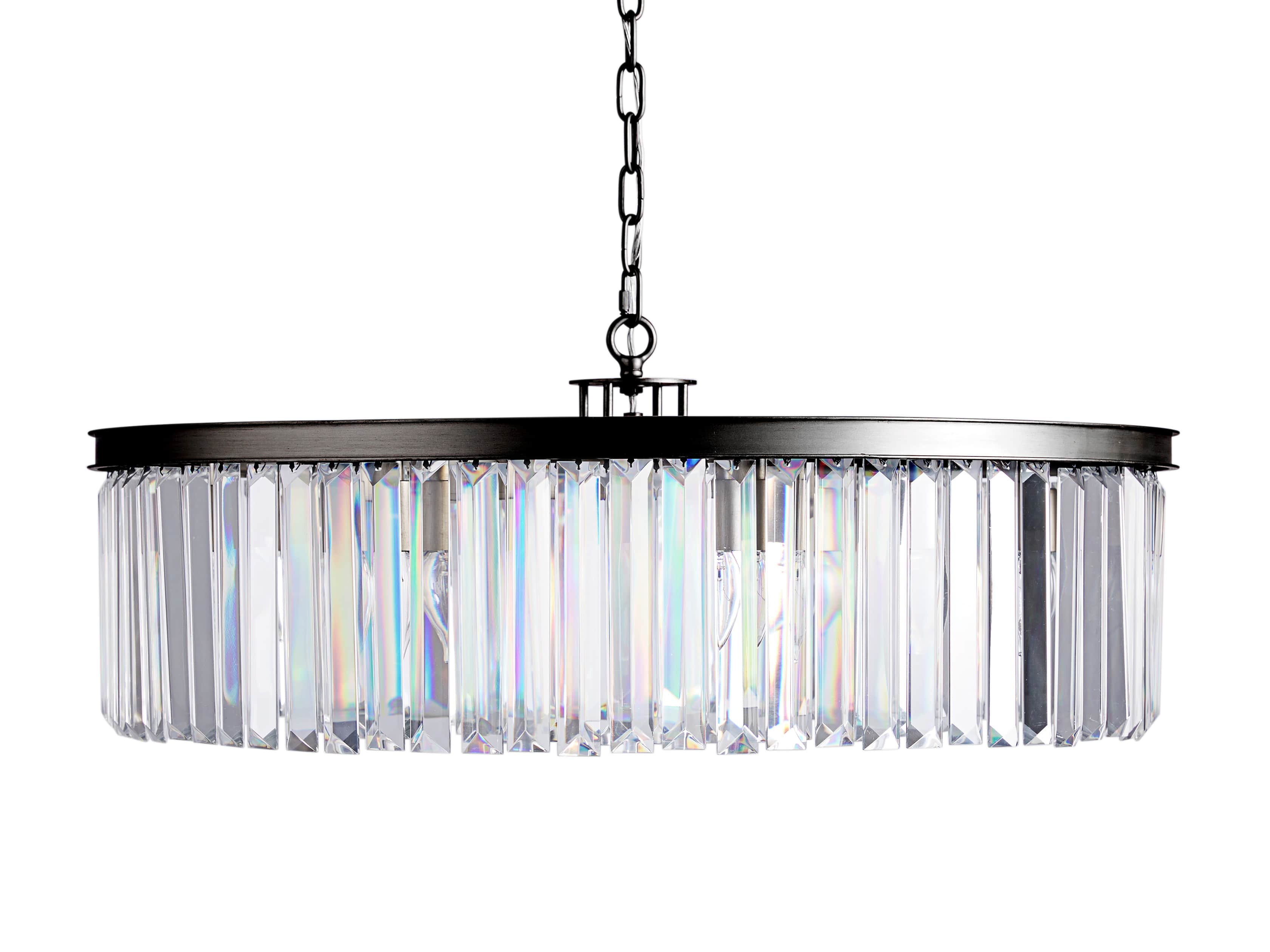 Leyland 1 Tiered Round Chandelier in Bronze, slide 5 of 5