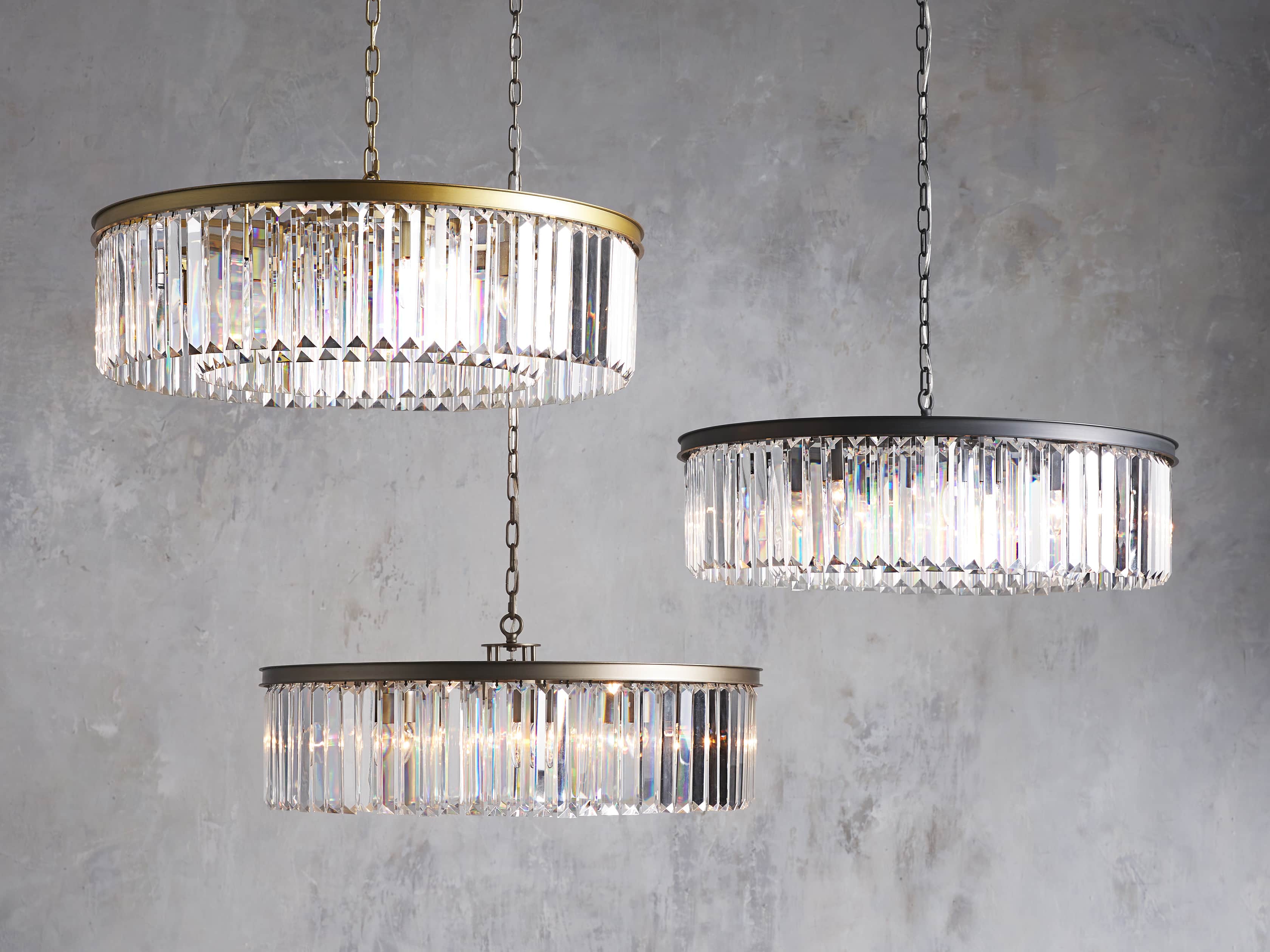 Leyland 1 Tiered Round Chandelier in Bronze, slide 4 of 5