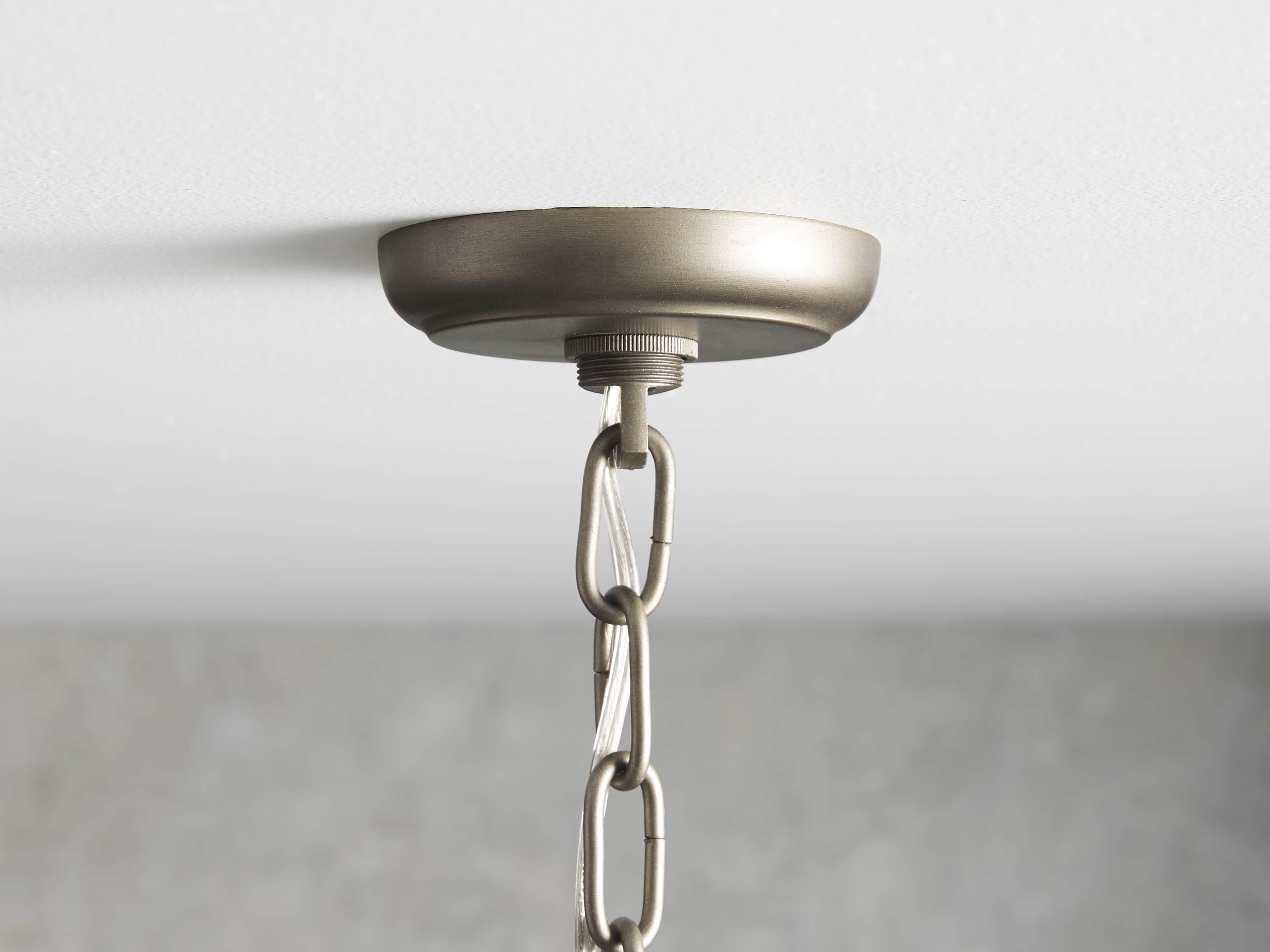 LEYLAND 1-TIER CHANDELIER IN NICKEL, slide 3 of 5