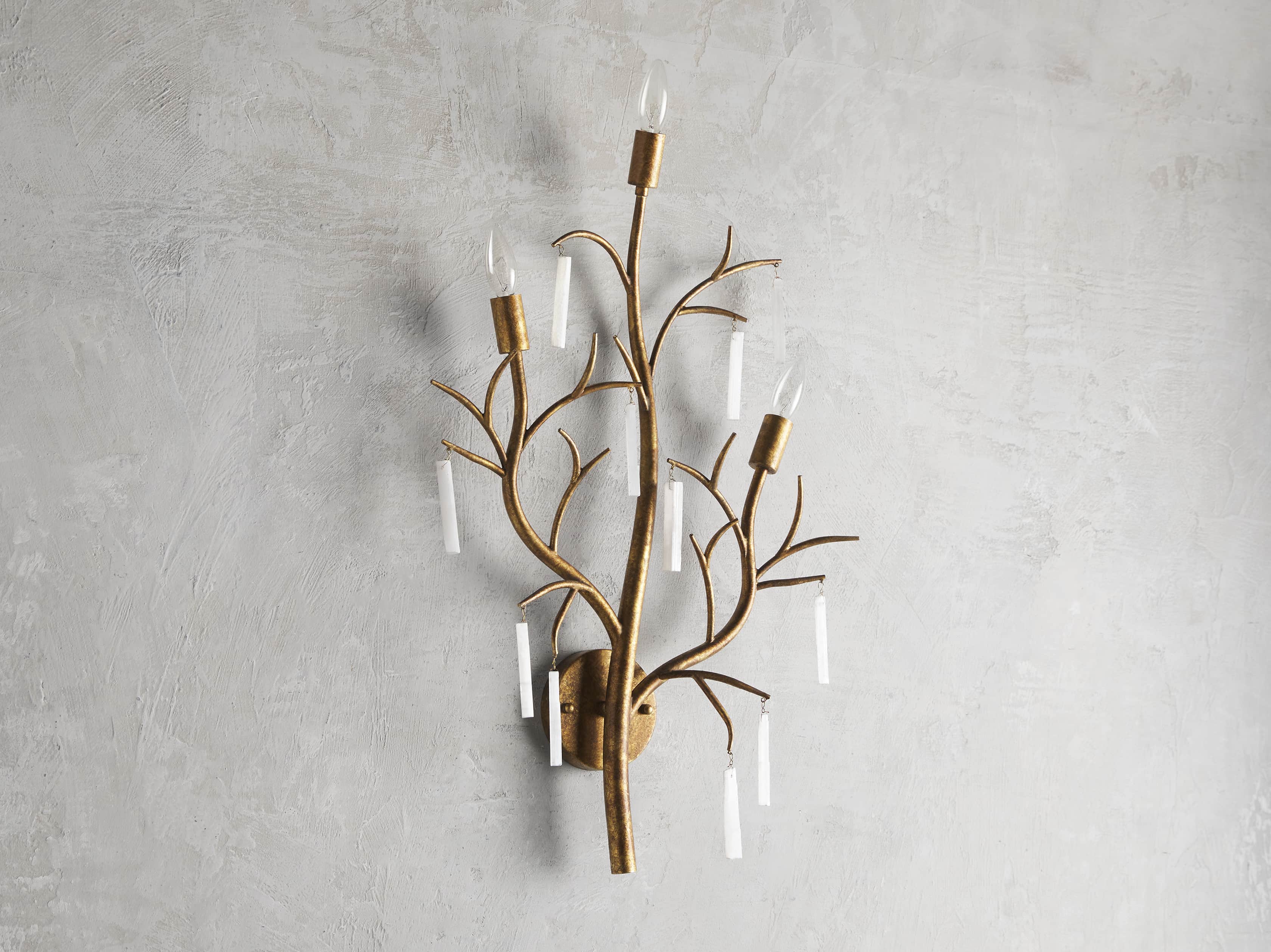 Jada Selenite Wall Sconce, slide 2 of 7