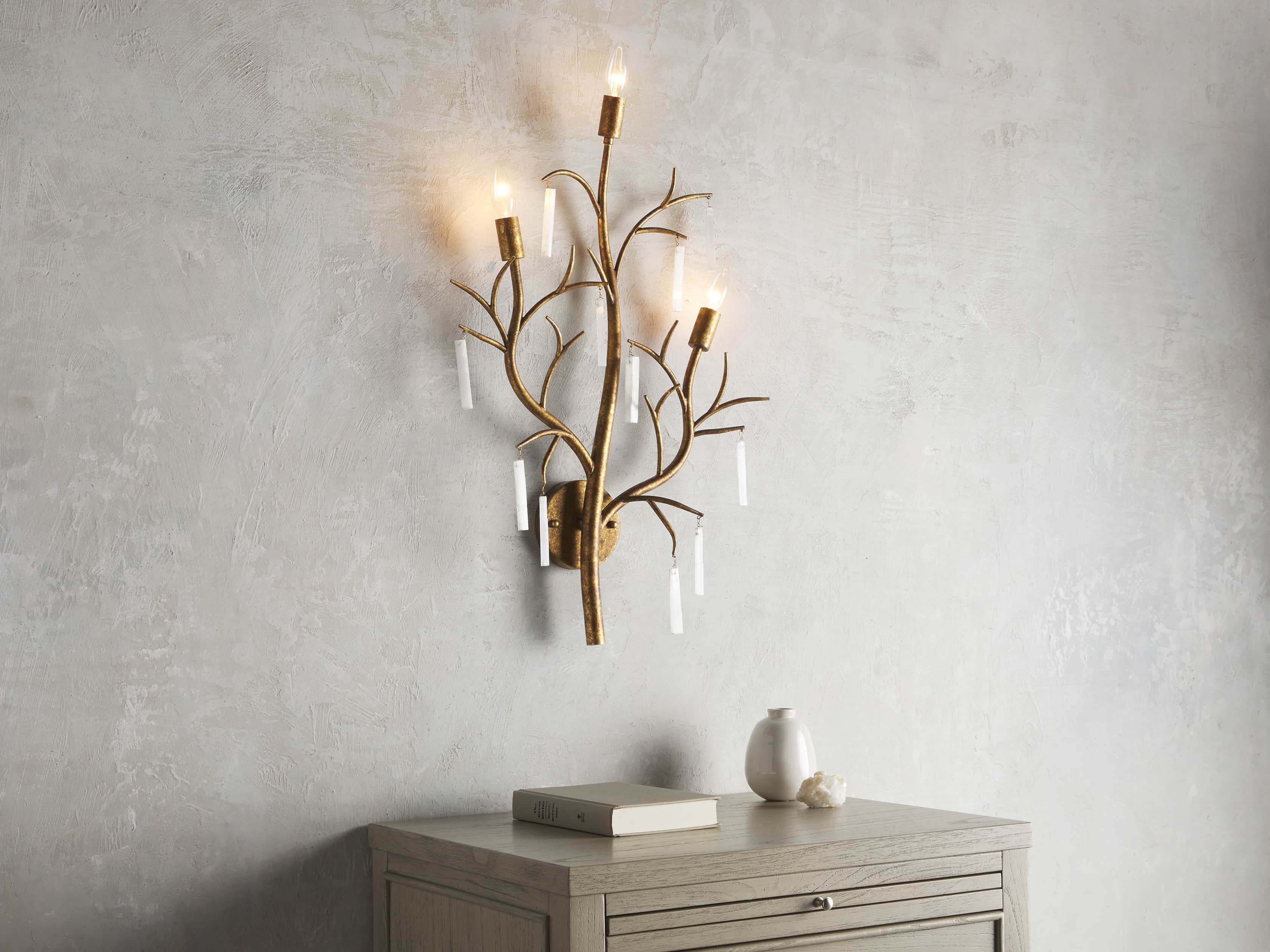 Jada Selenite Wall Sconce, slide 3 of 7