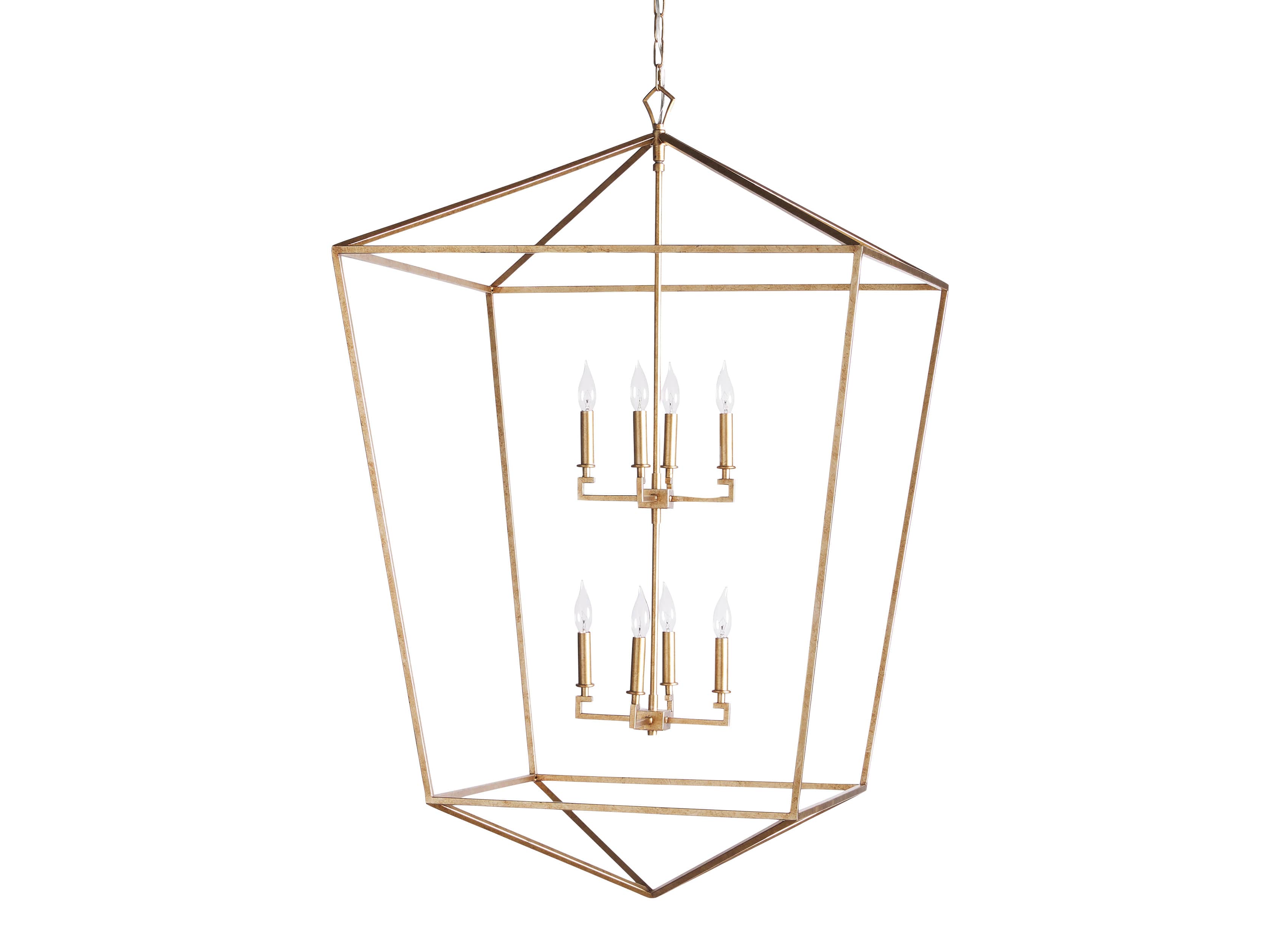 Hemisphere Garnet 51" Chandelier in Brass, slide 6 of 6