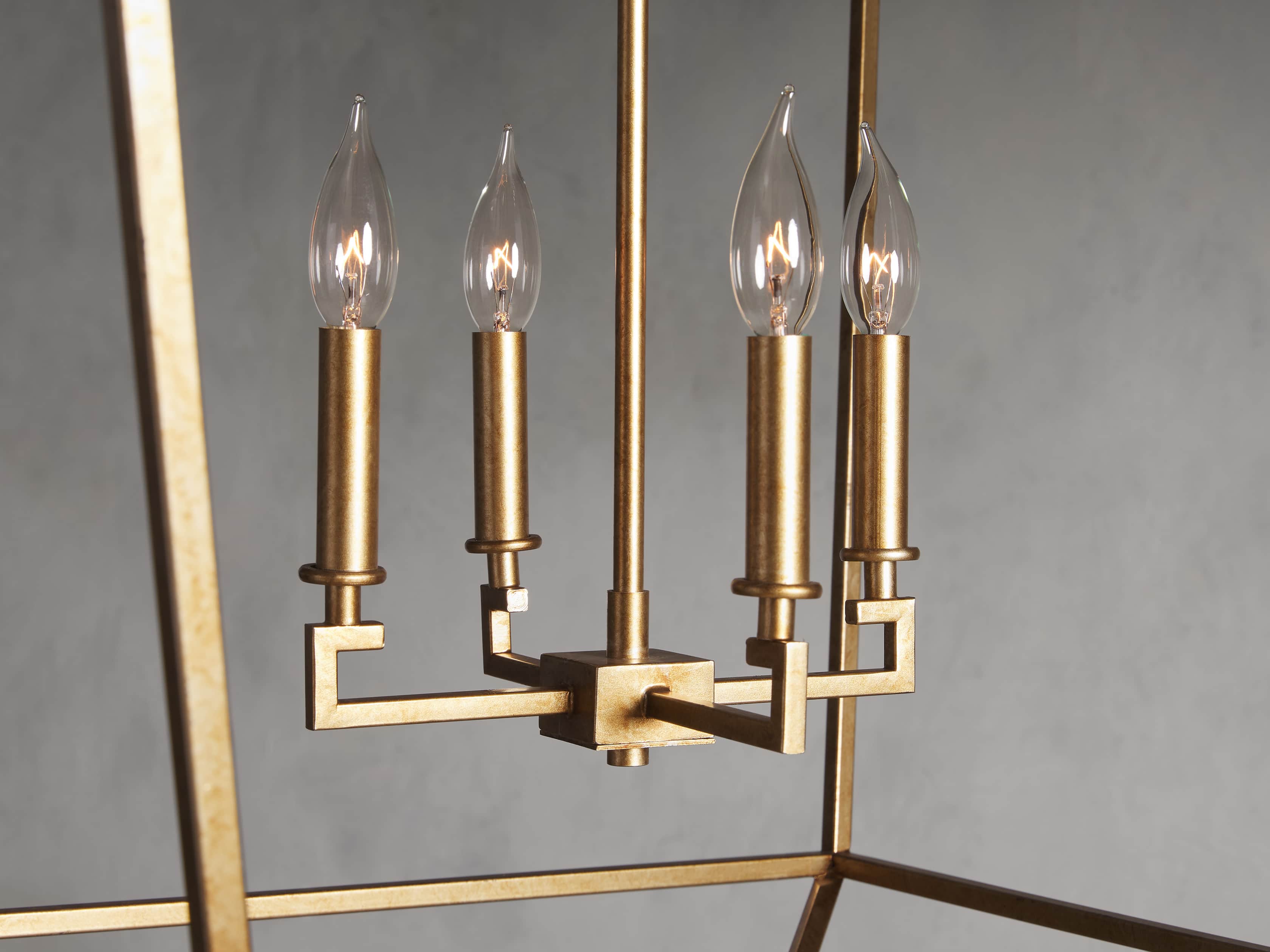 Hemisphere Garnet 51" Chandelier in Brass, slide 3 of 6