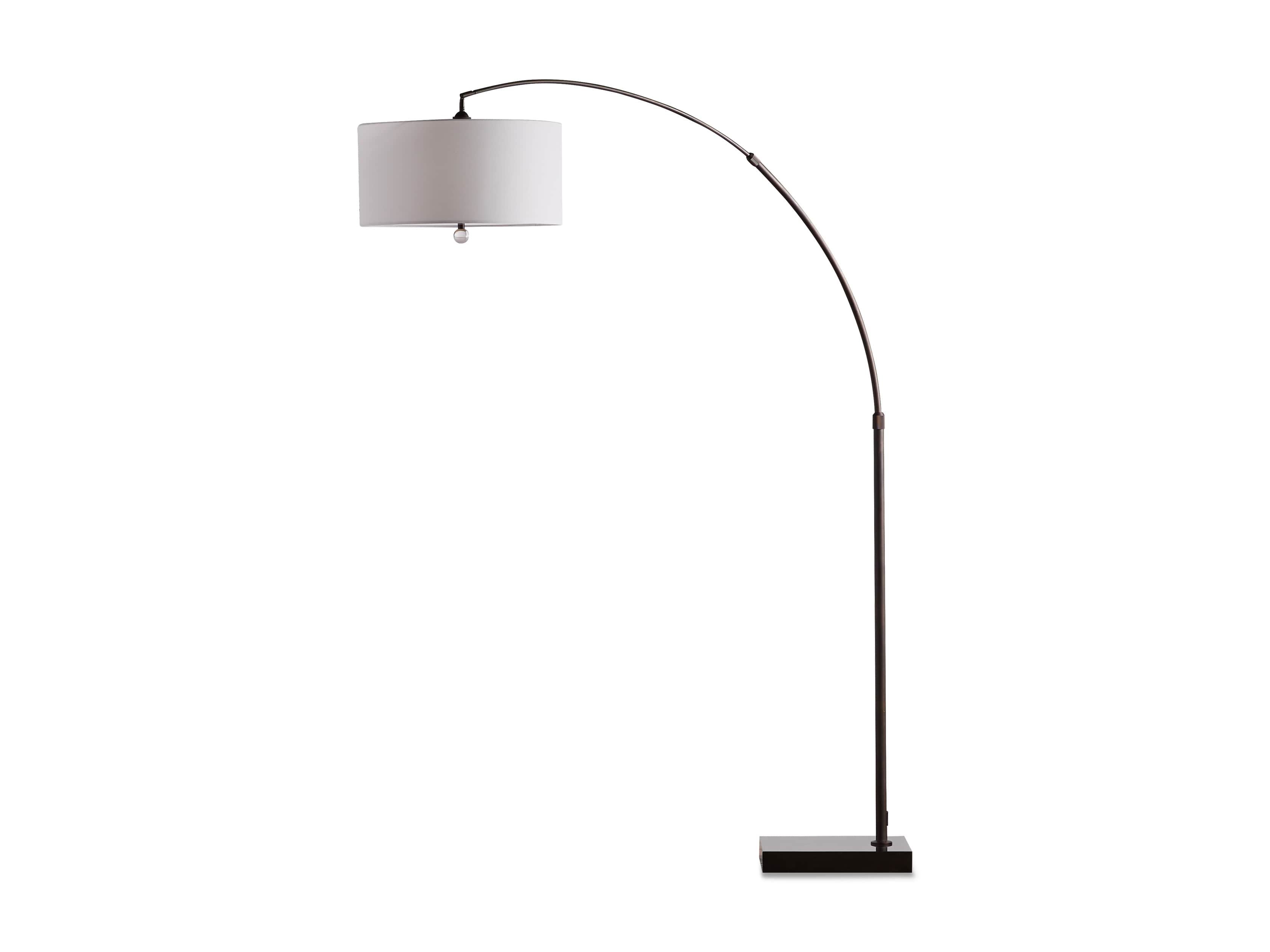 Arc Floor Lamp In Oil Rubbed Bronze, Arched Floor Lamp Shade Replacement