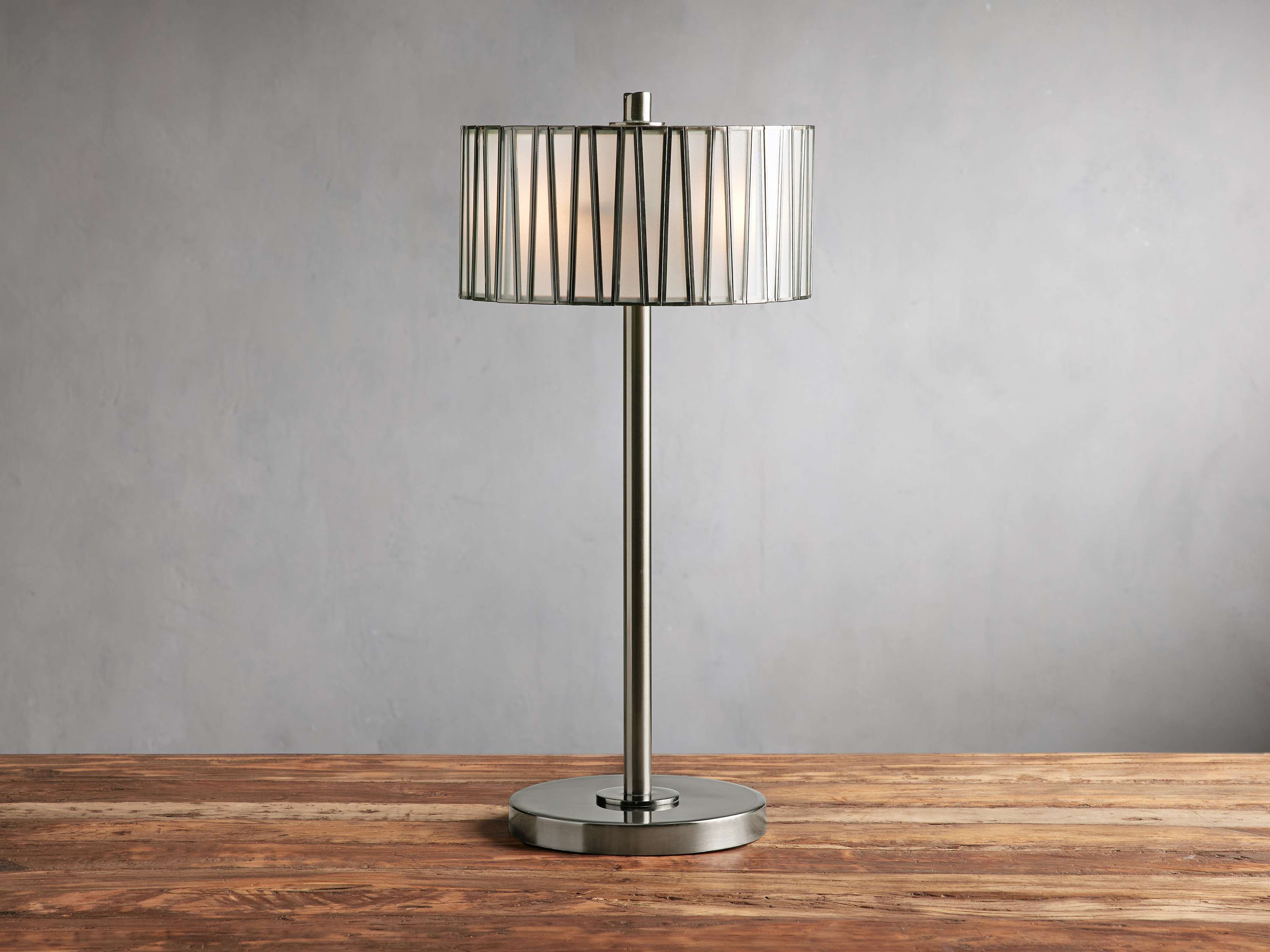 Adrano Table Lamp in Gold with Black Shade – Arhaus