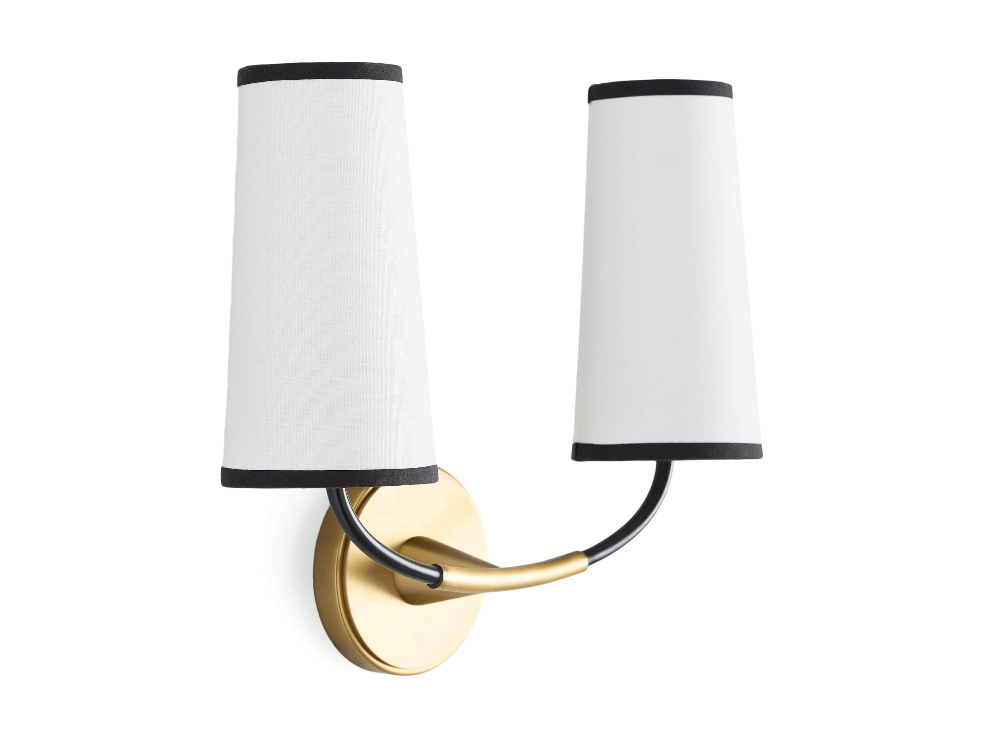 LENNON SCONCE W TRIMMED SHADES, slide 8 of 8