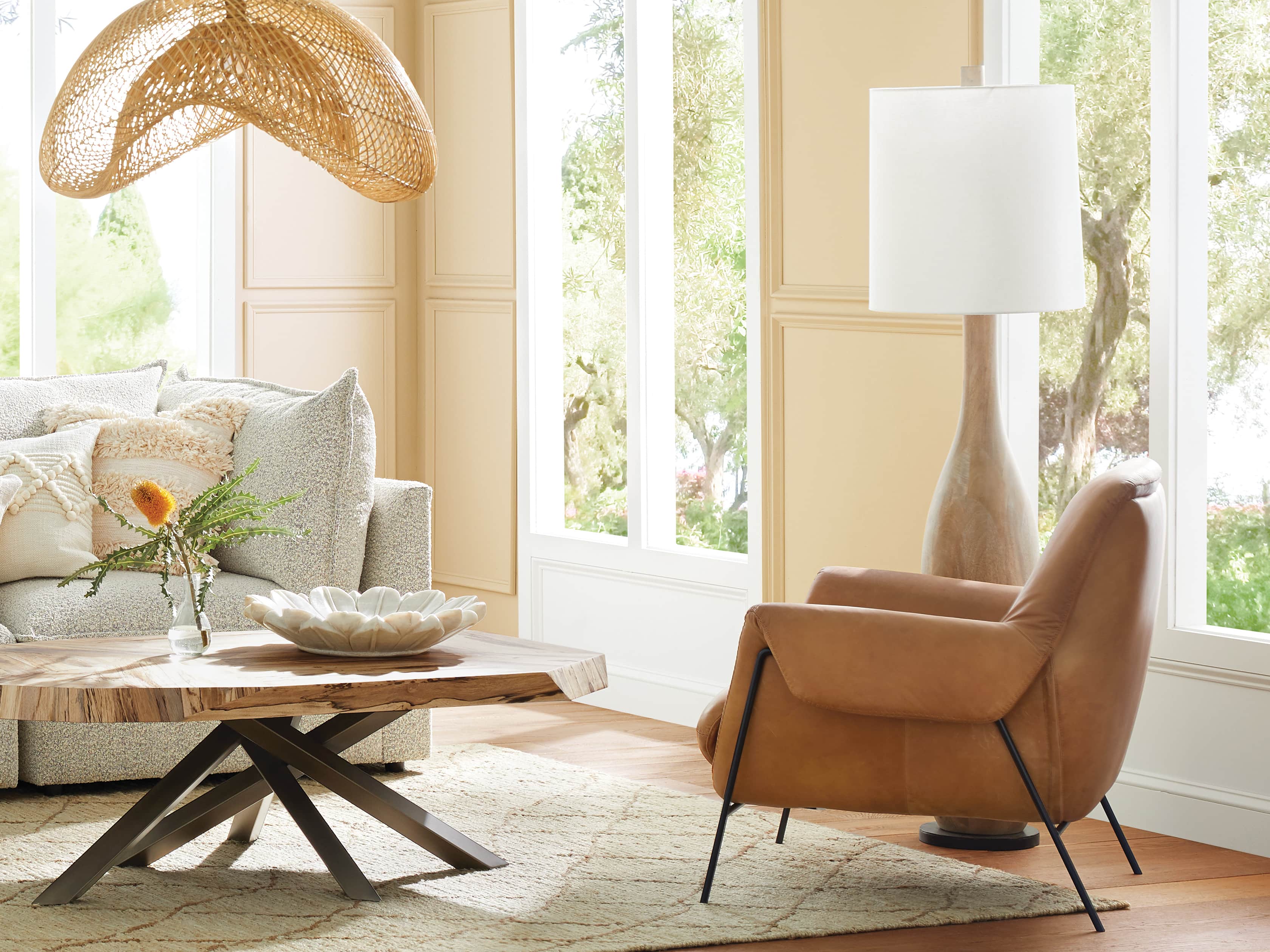 Briar Floor Lamp in Natural Arhaus