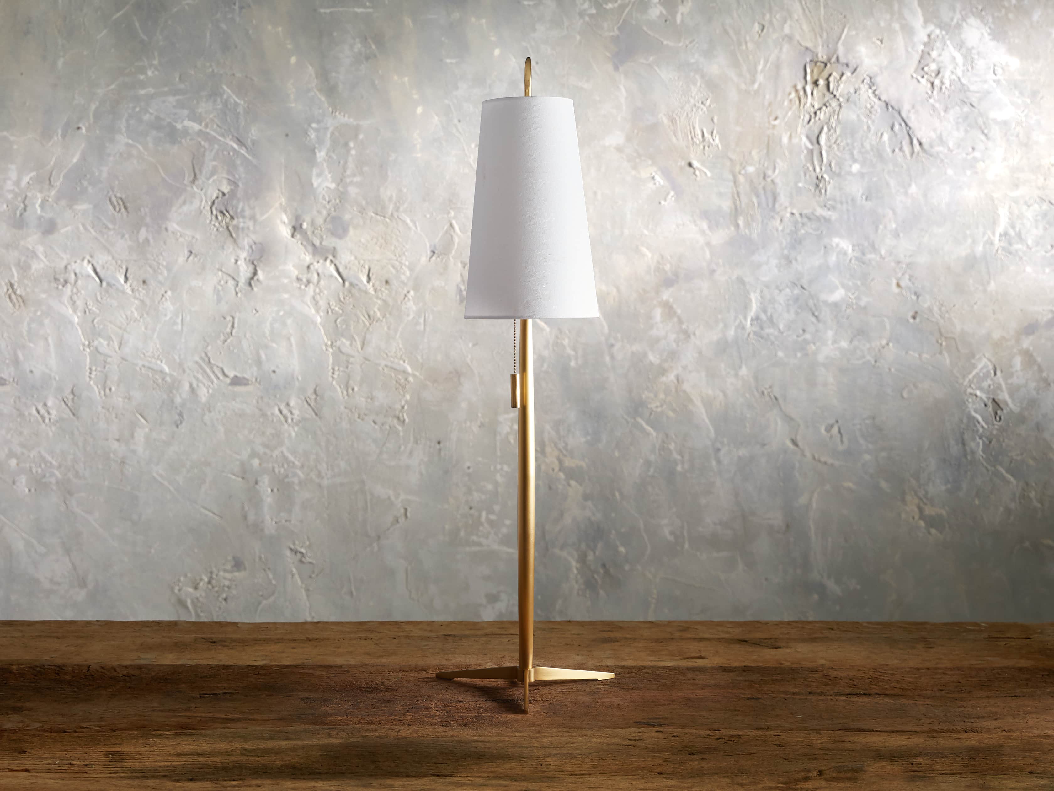 Lancia Table Lamp in Brass, slide 2 of 5