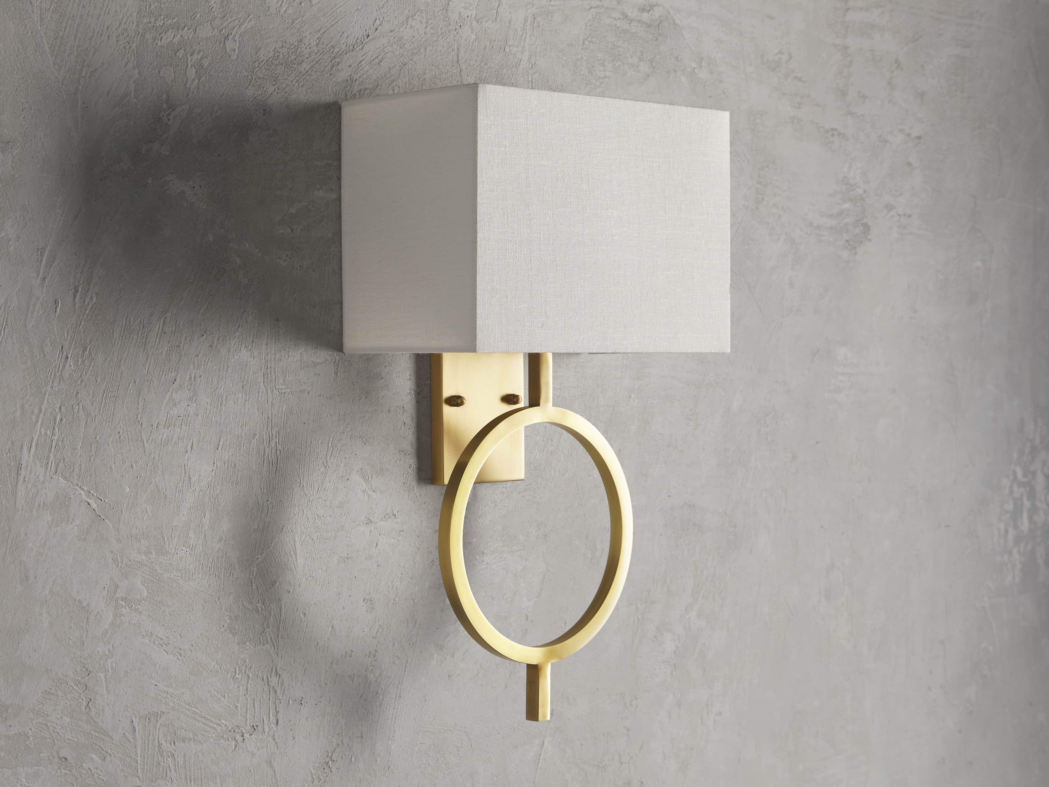 Rhys Brass Wall Sconce, slide 2 of 6