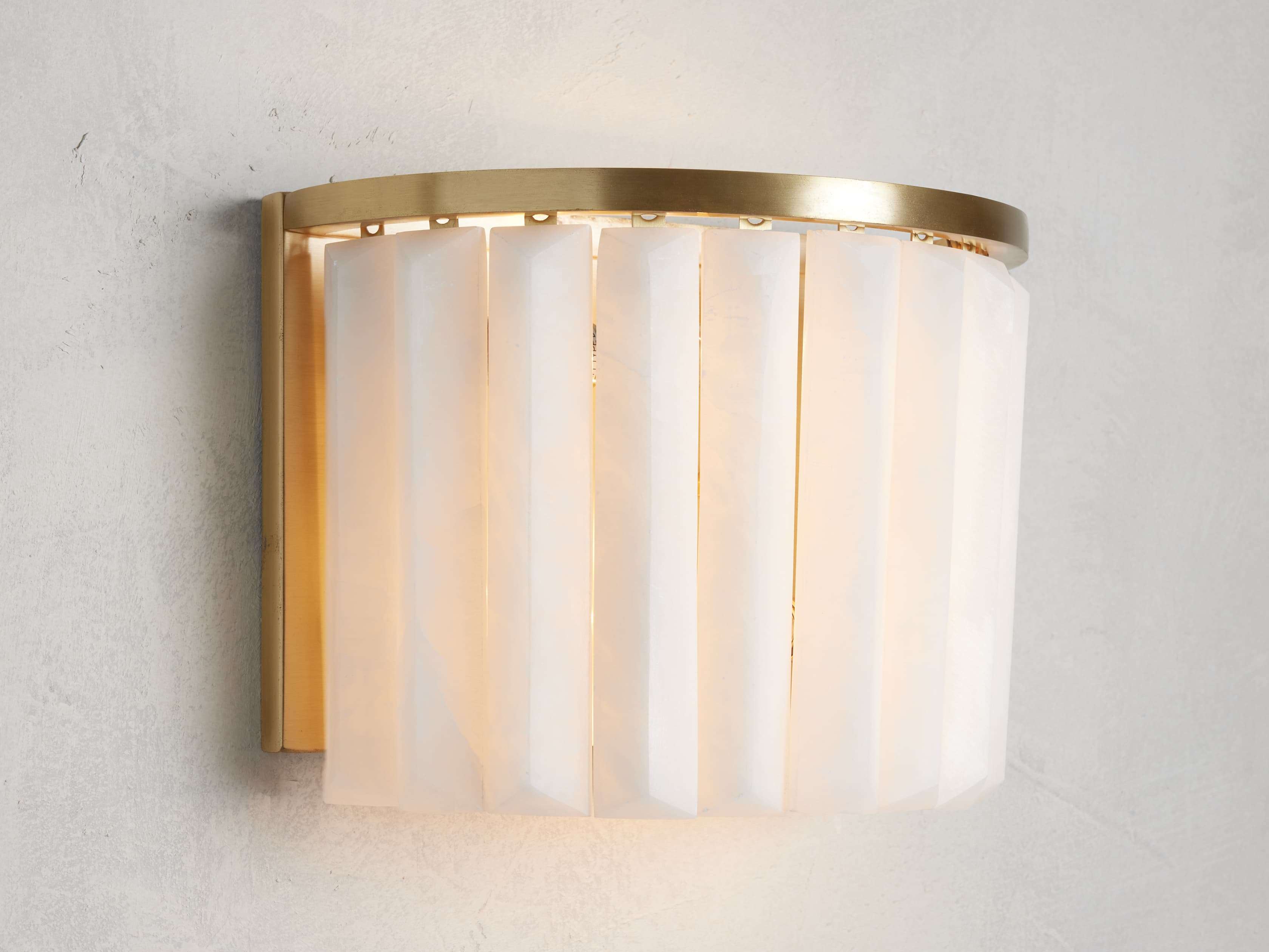 Cameron 1-Light Wall Sconce in Warm Brass