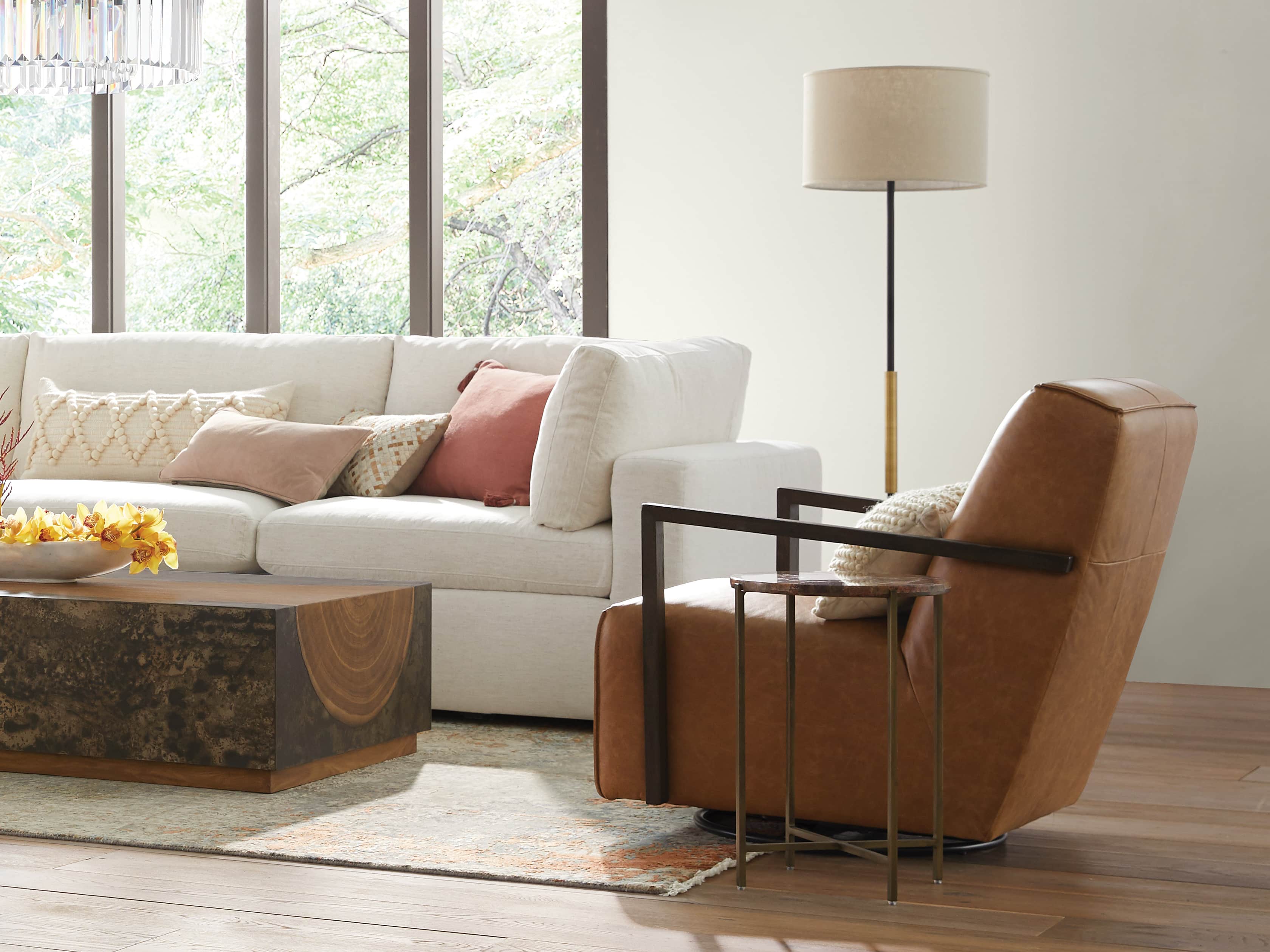 Ardea Floor Lamp with Linen Shade, slide 4 of 7