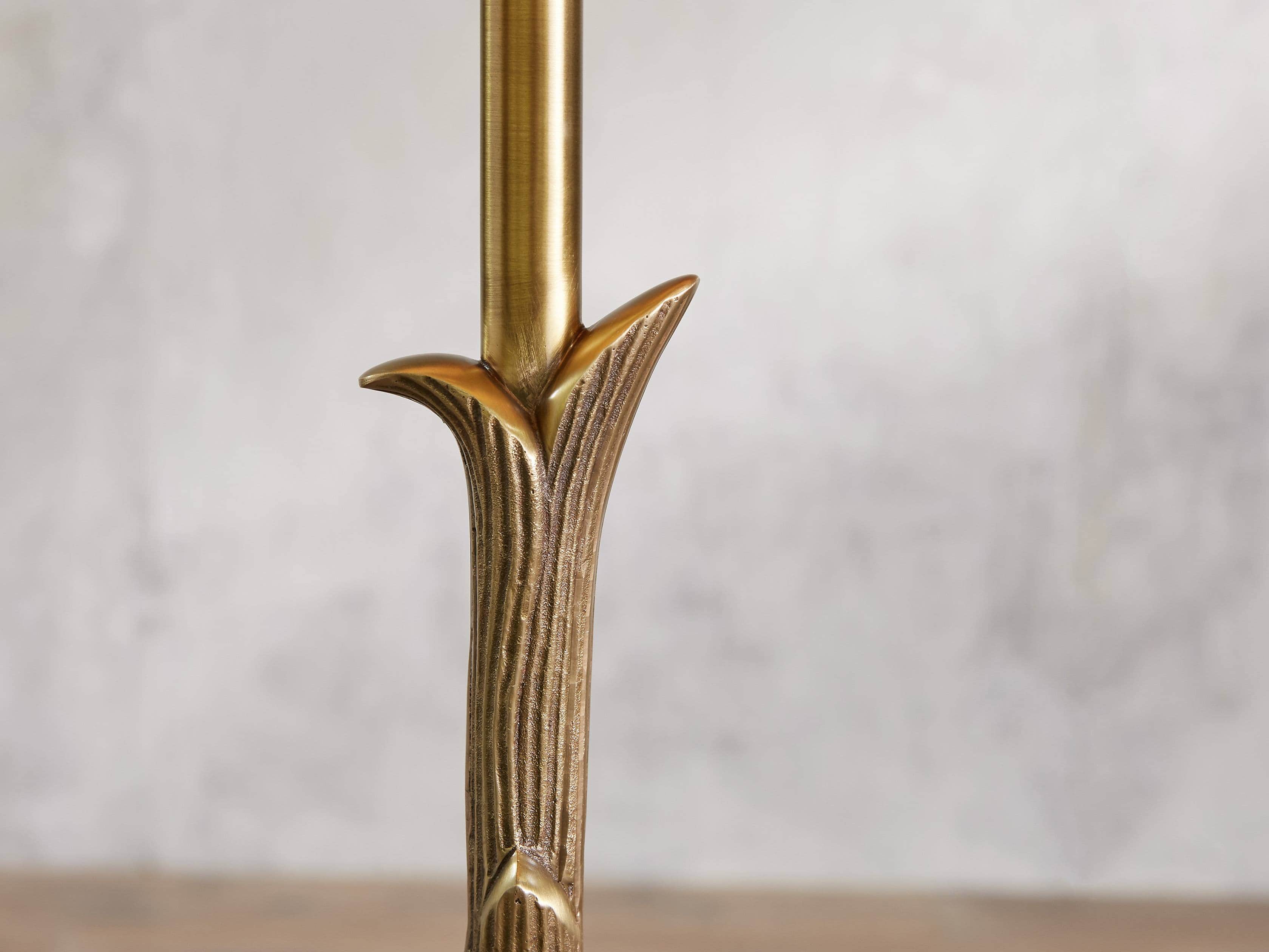 Flora 17" Floor Lamp with Ivory Shade, slide 2 of 6