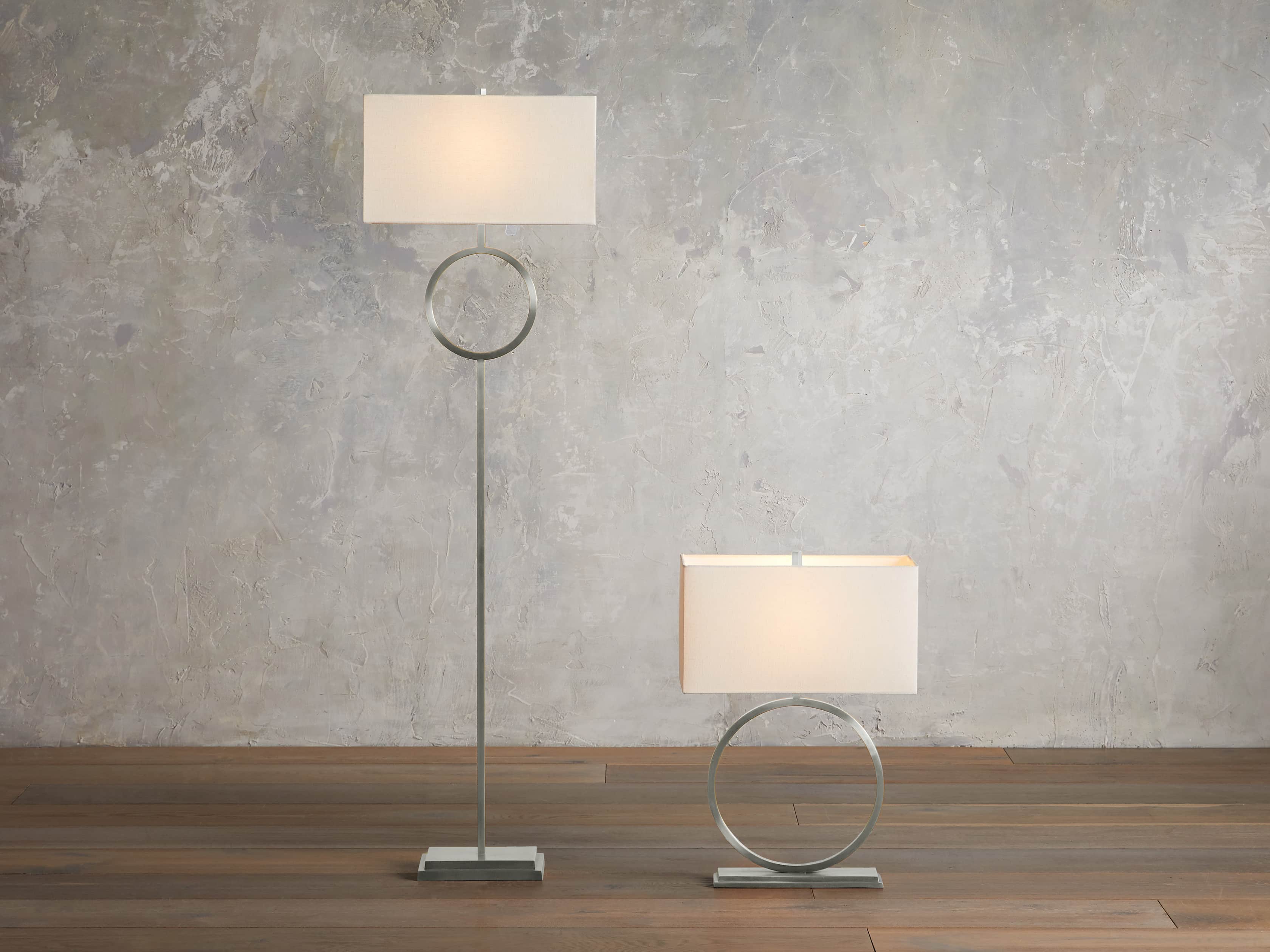Rhys Table Lamp in Antique Nickel, slide 4 of 7