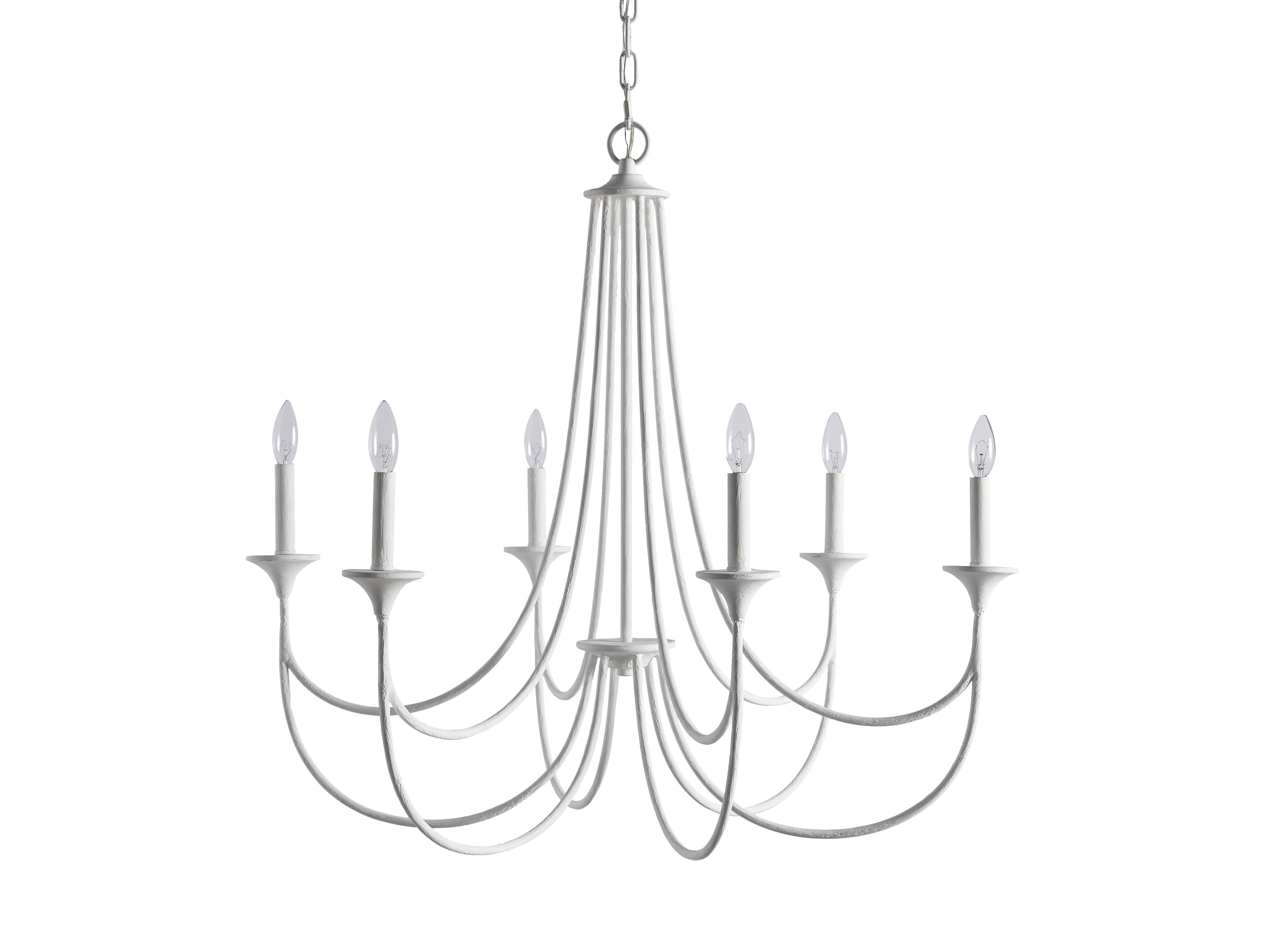Sutherlin Gesso Chandelier, slide 5 of 5