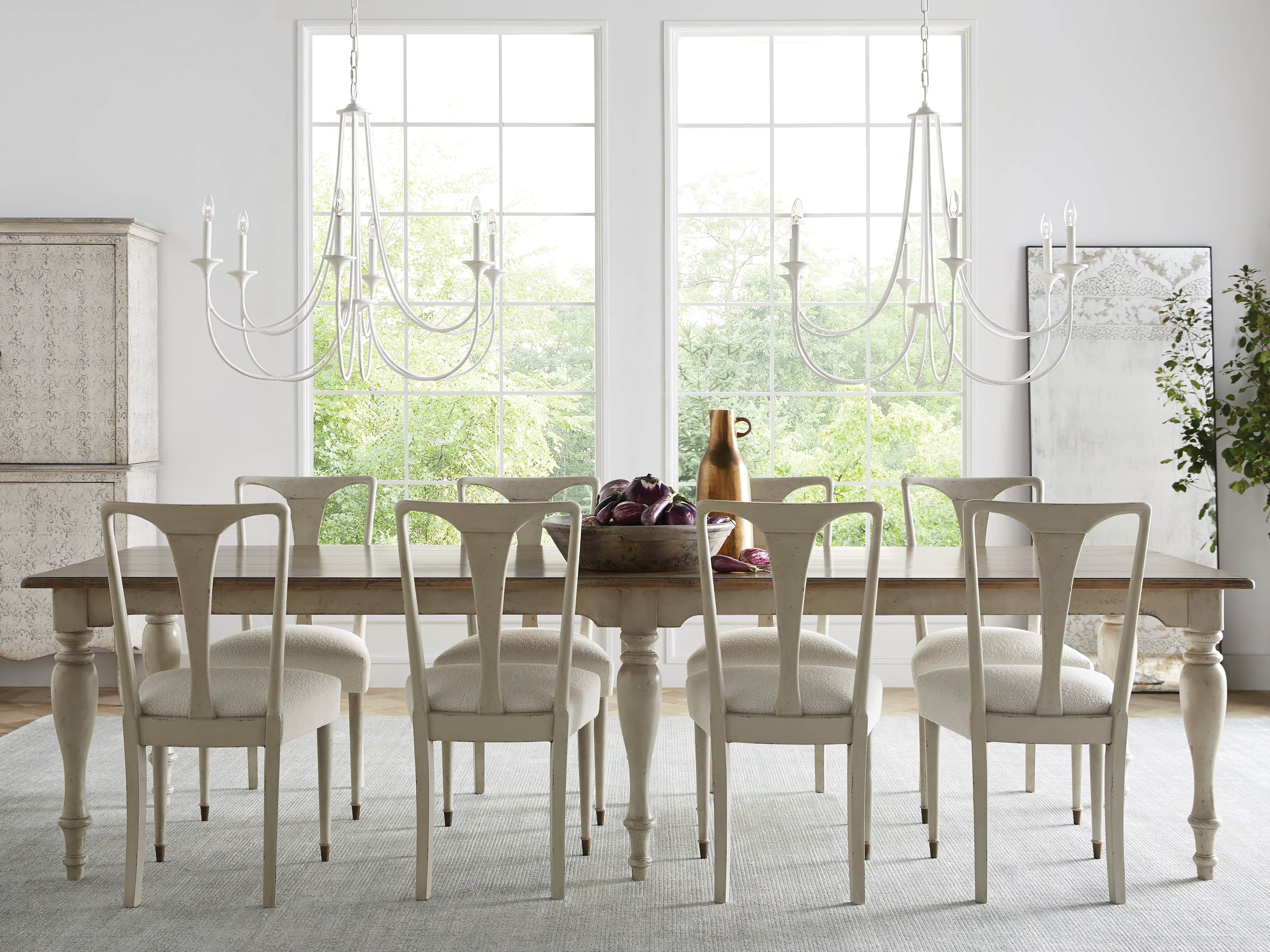 Sutherlin Gesso Chandelier, slide 4 of 5