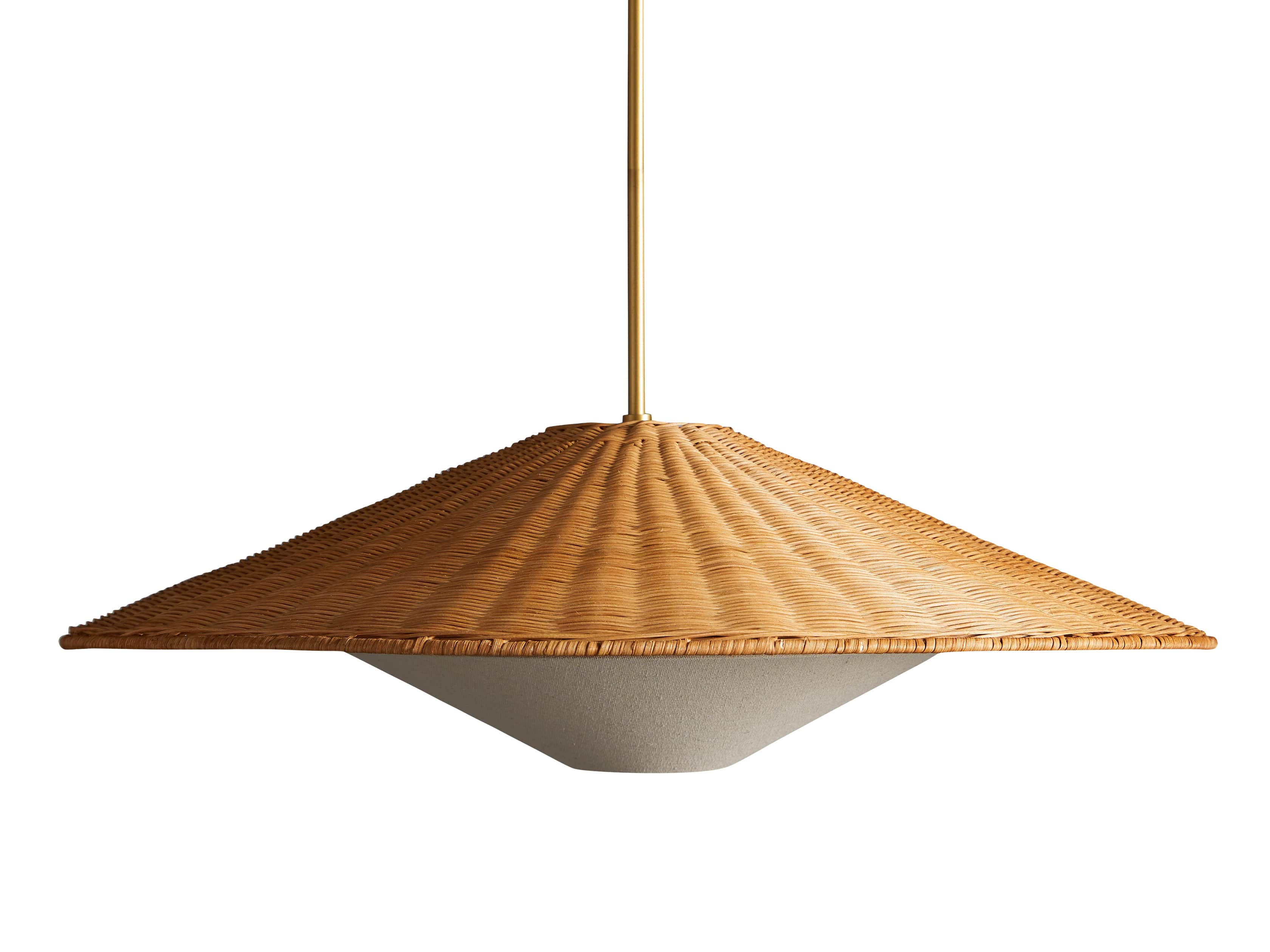 Farrah Rattan Chandelier, slide 7 of 7
