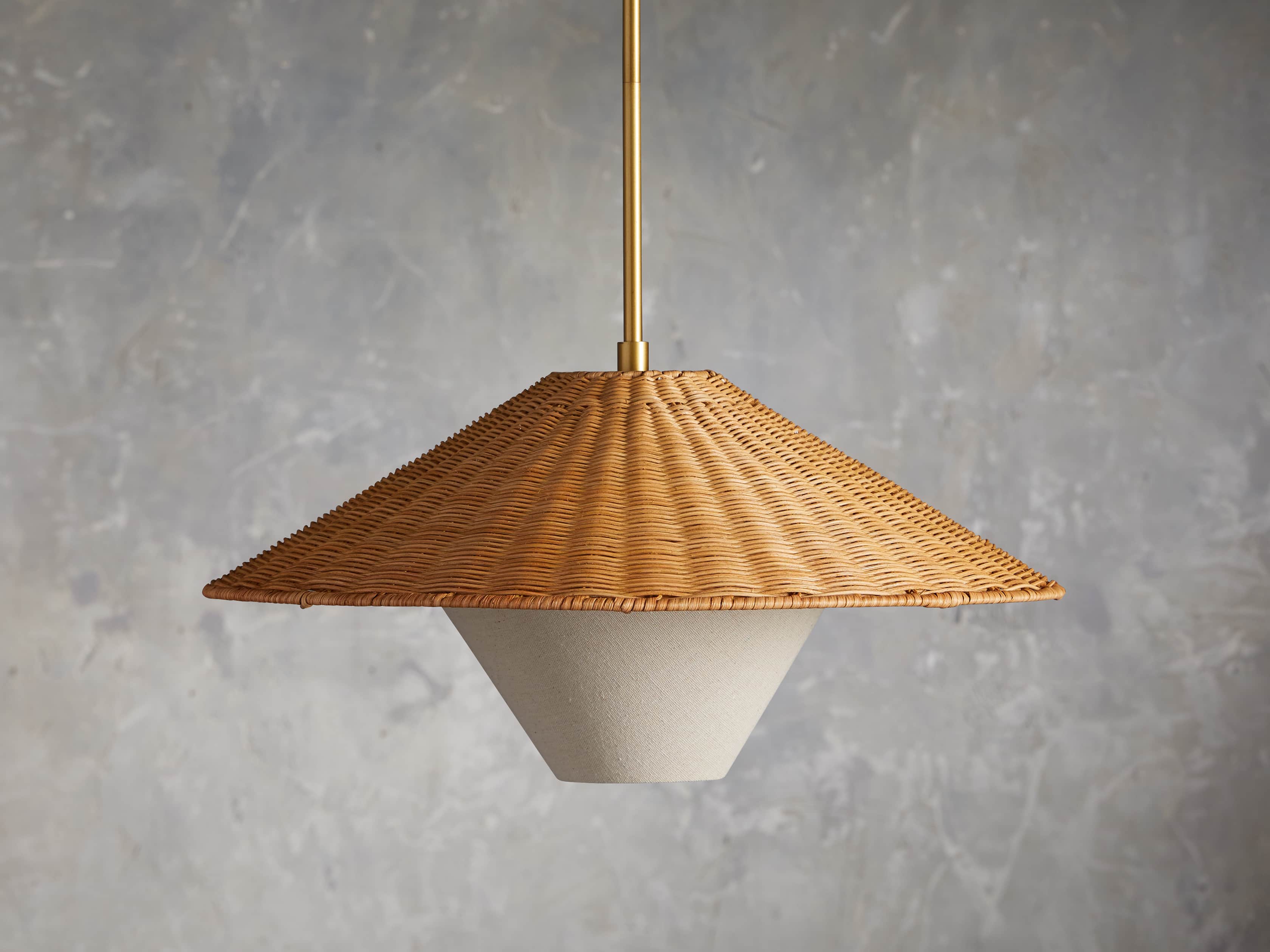 Farrah Rattan Pendant, slide 2 of 6