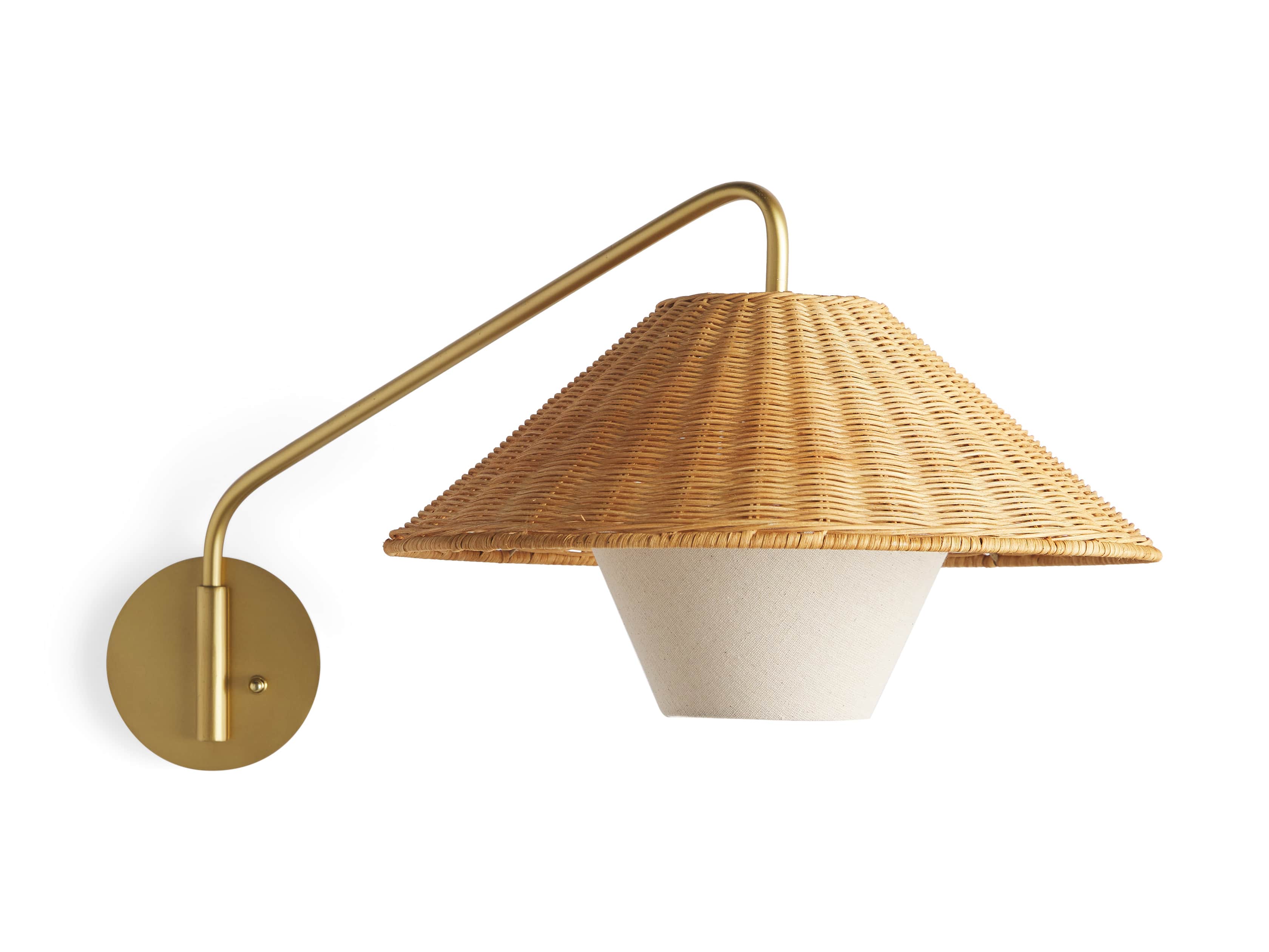 Farrah Rattan Wall Sconce, slide 6 of 6