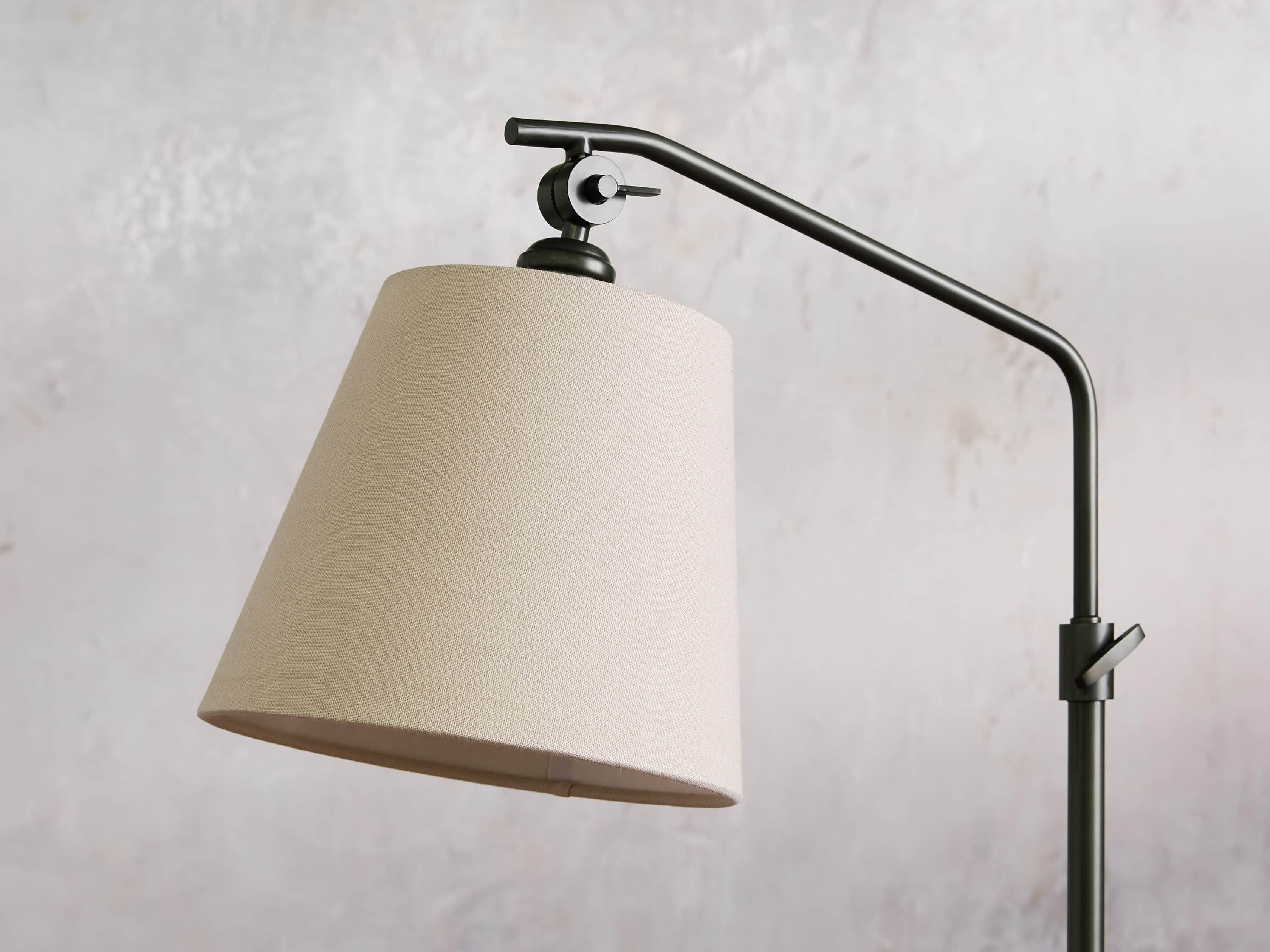 Kellen Bronze Floor Lamp with Linen Shade, slide 3 of 9